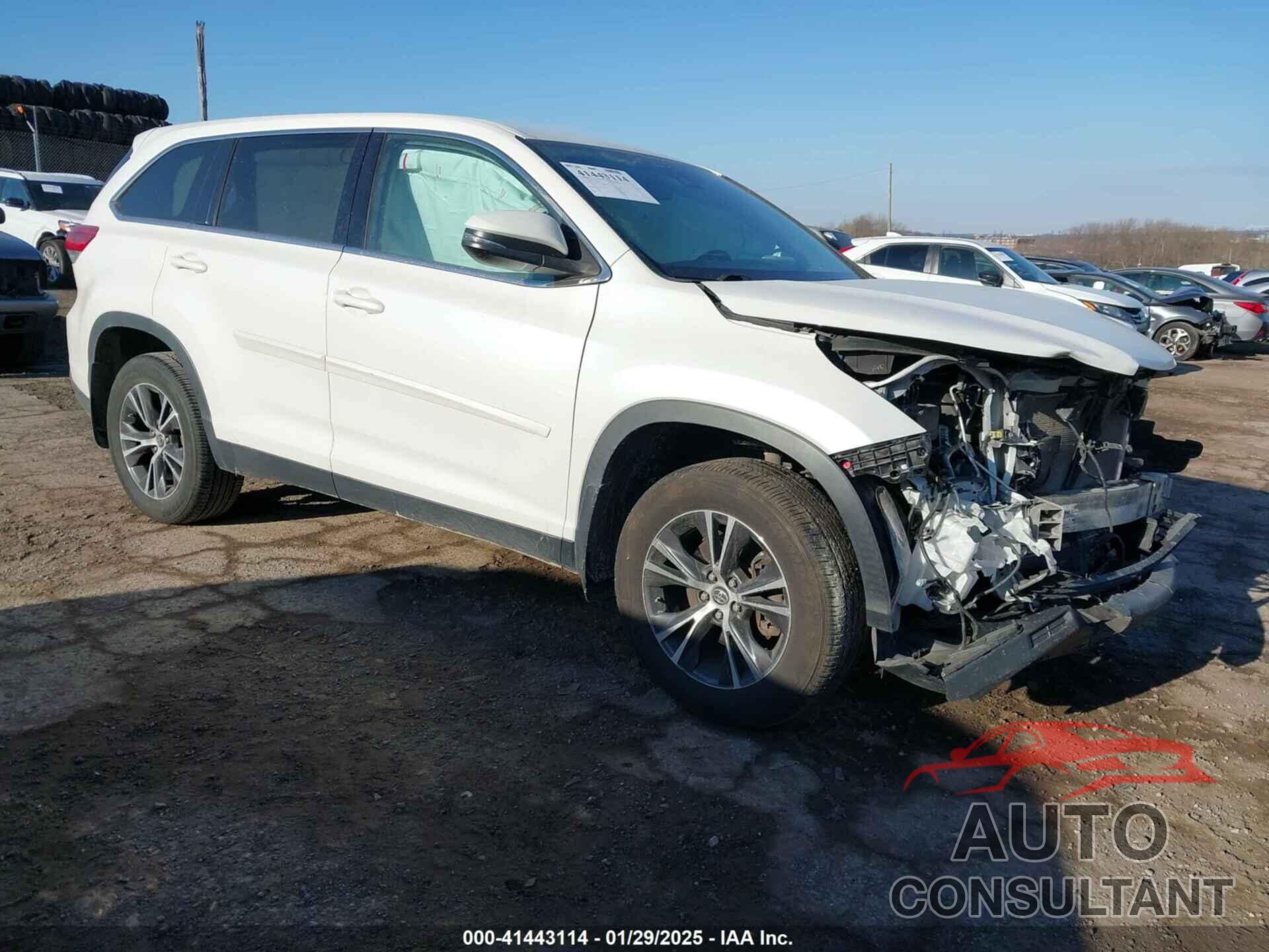 TOYOTA HIGHLANDER 2019 - 5TDBZRFH7KS964417