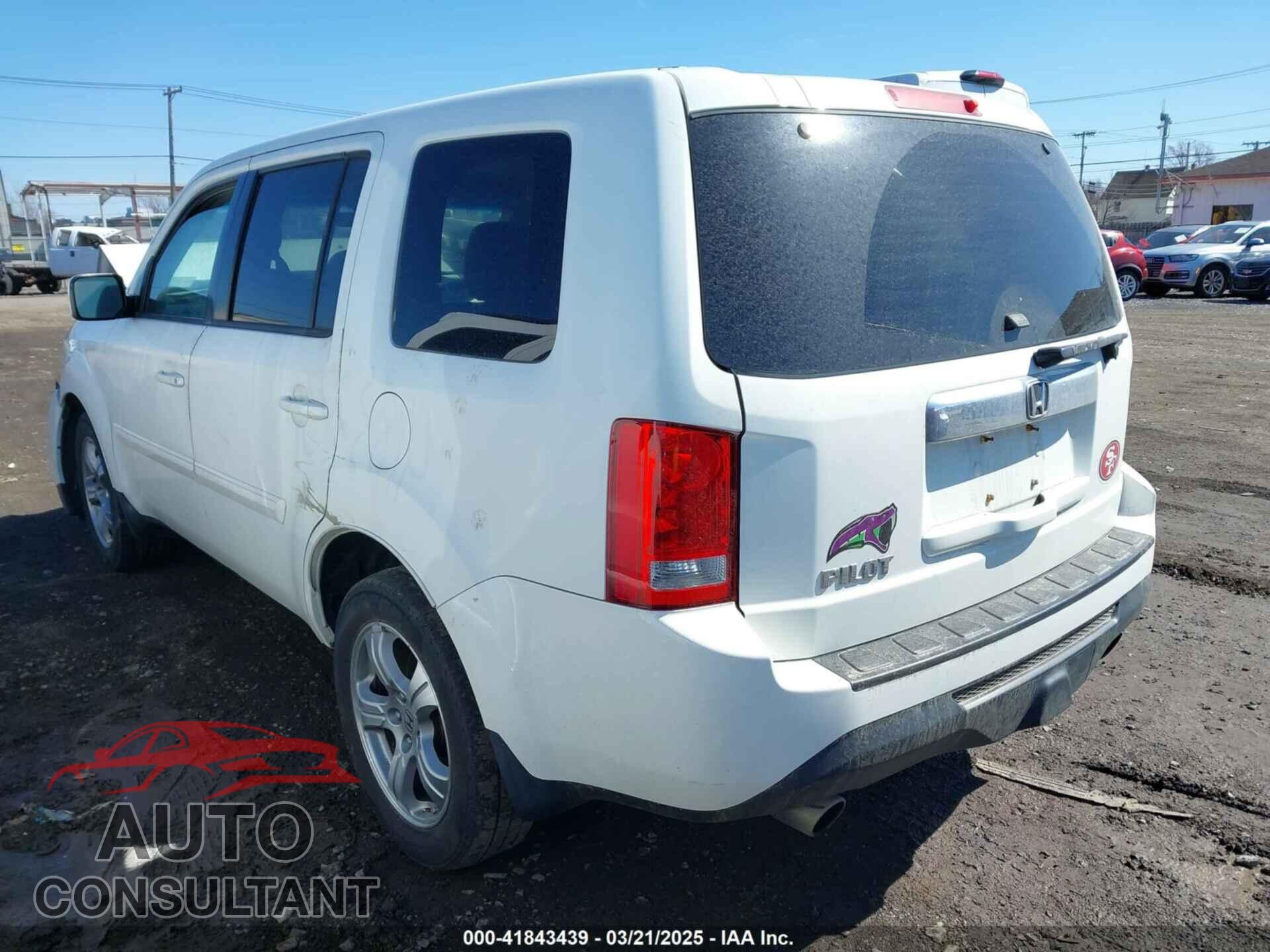 HONDA PILOT 2012 - 5FNYF3H48CB034185