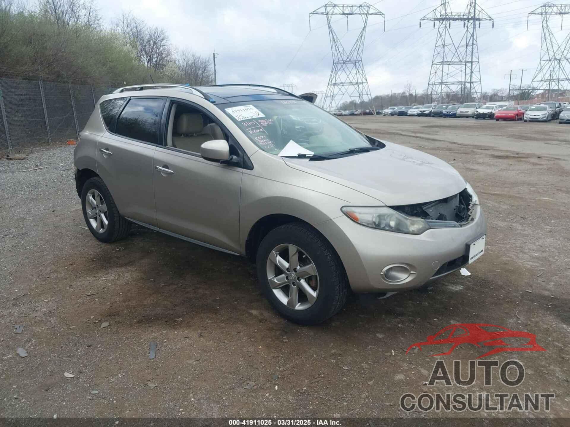 NISSAN MURANO 2010 - JN8AZ1MW0AW126778