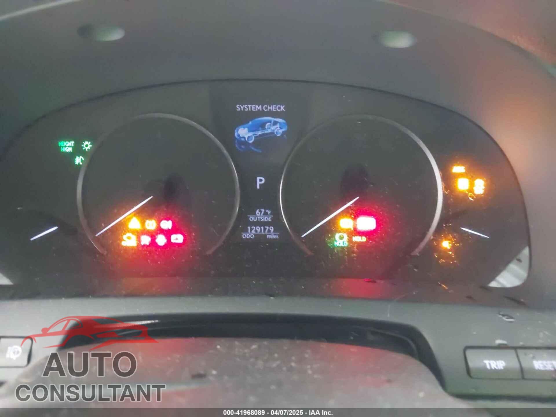 LEXUS LS 460 2013 - JTHBL5EF9D5116072