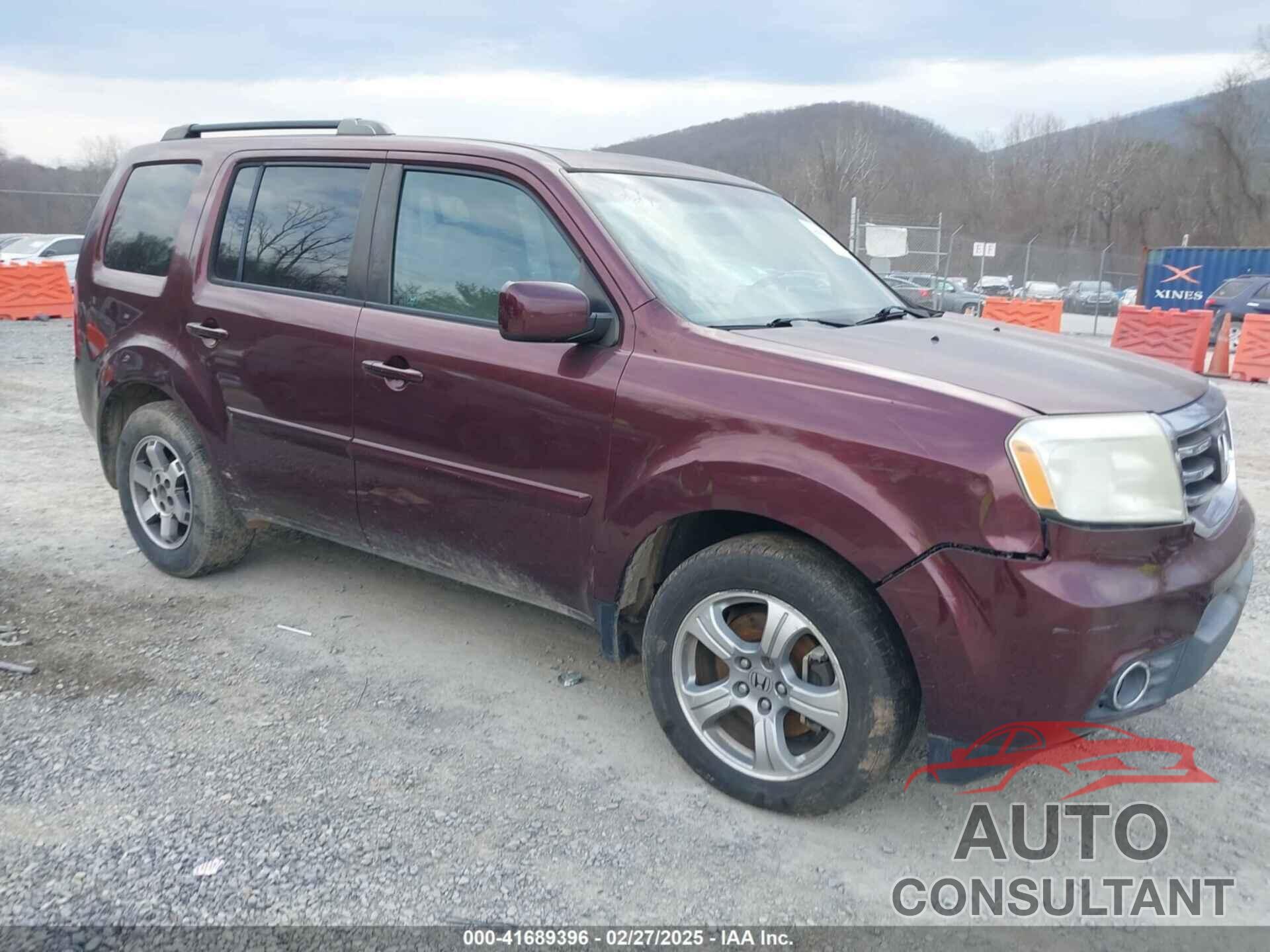 HONDA PILOT 2012 - 5FNYF4H51CB045141