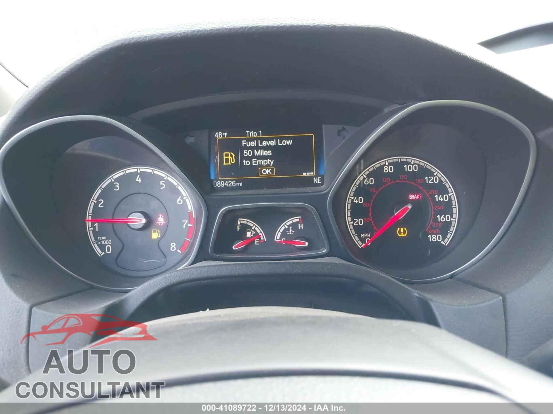 FORD FOCUS ST 2017 - 1FADP3L94HL314453