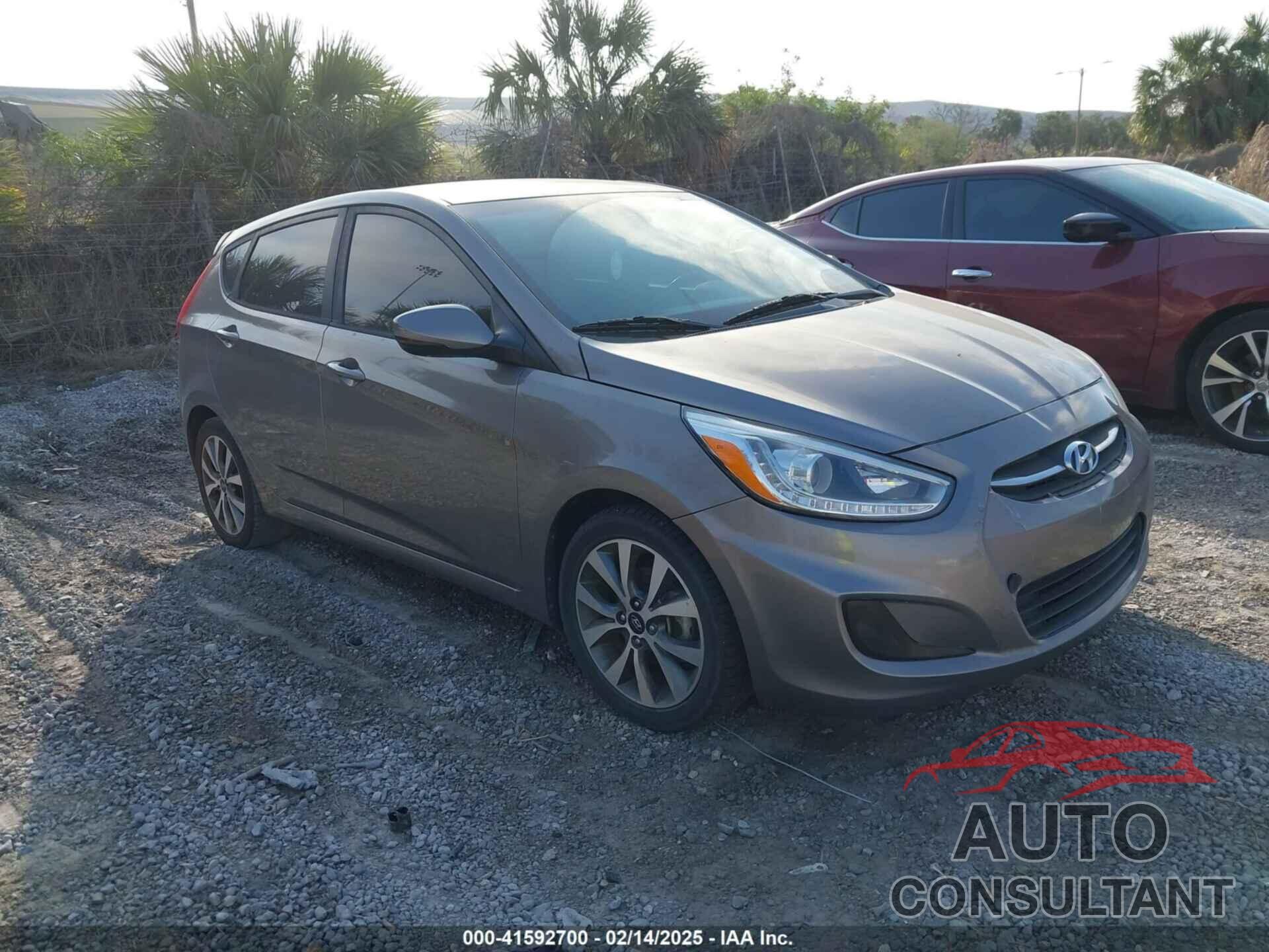 HYUNDAI ACCENT 2017 - KMHCU5AE1HU364694