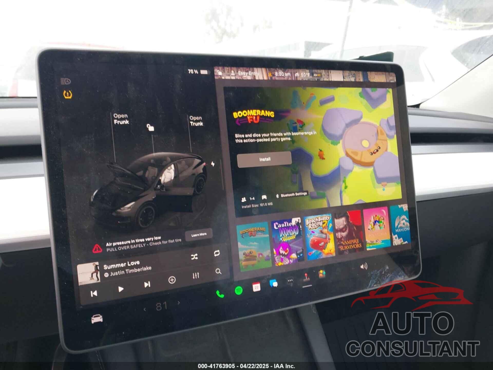 TESLA MODEL Y 2022 - 7SAYGDEF9NF529882