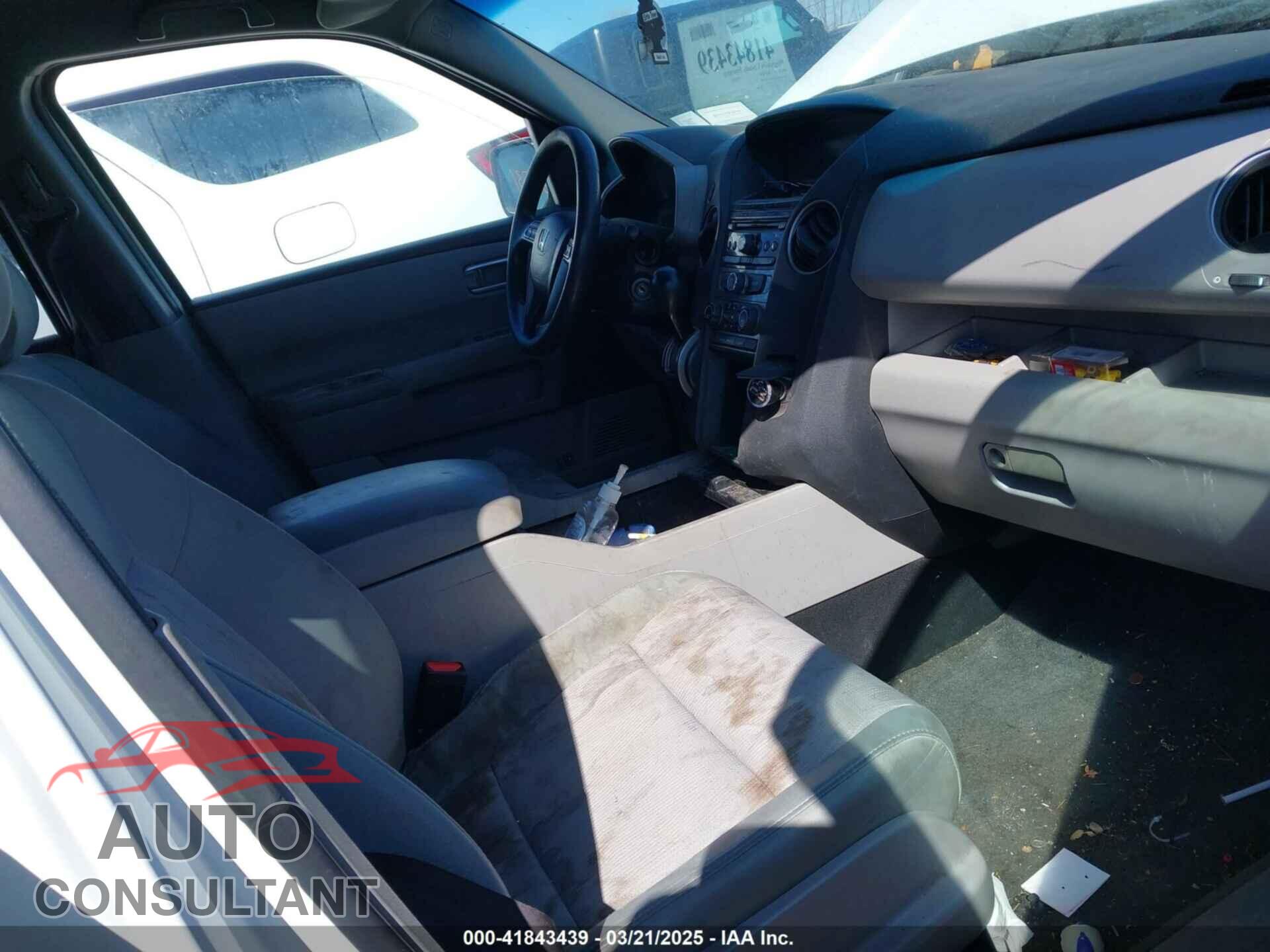 HONDA PILOT 2012 - 5FNYF3H48CB034185