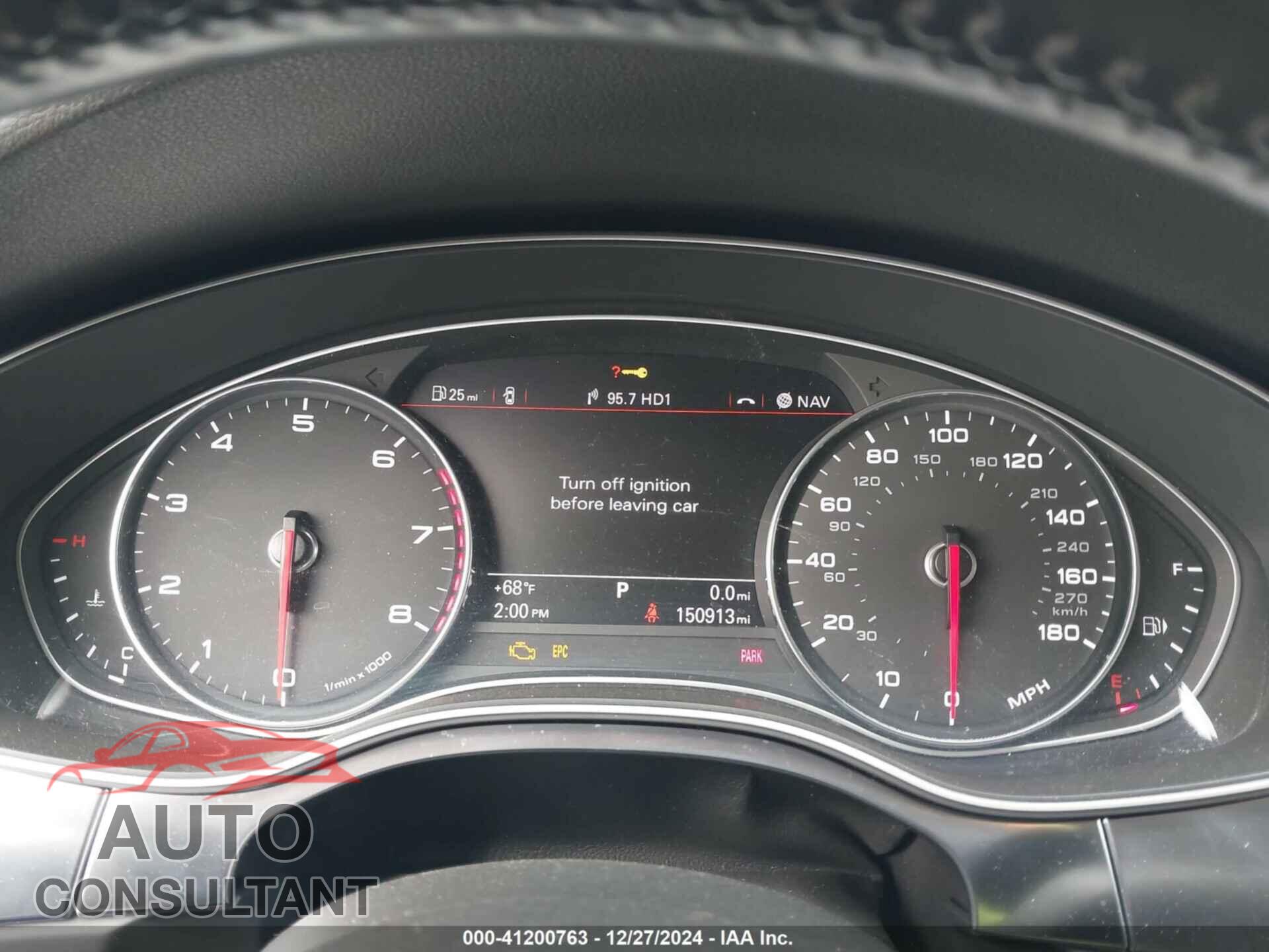 AUDI A7 2013 - WAUYGAFC0DN084476