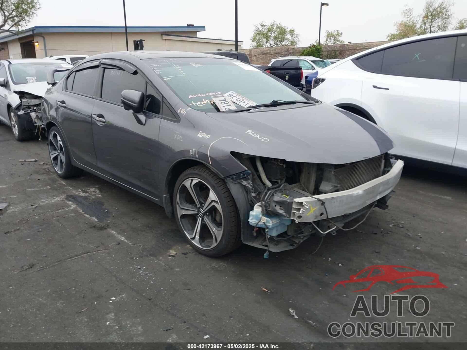HONDA CIVIC 2014 - 19XFB2F86EE239693