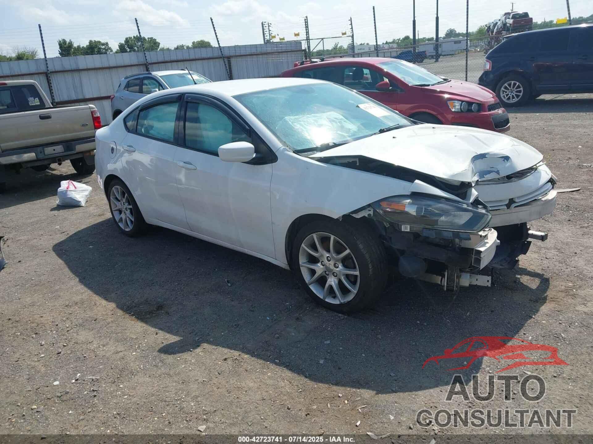 DODGE DART 2013 - 1C3CDFBA7DD176301