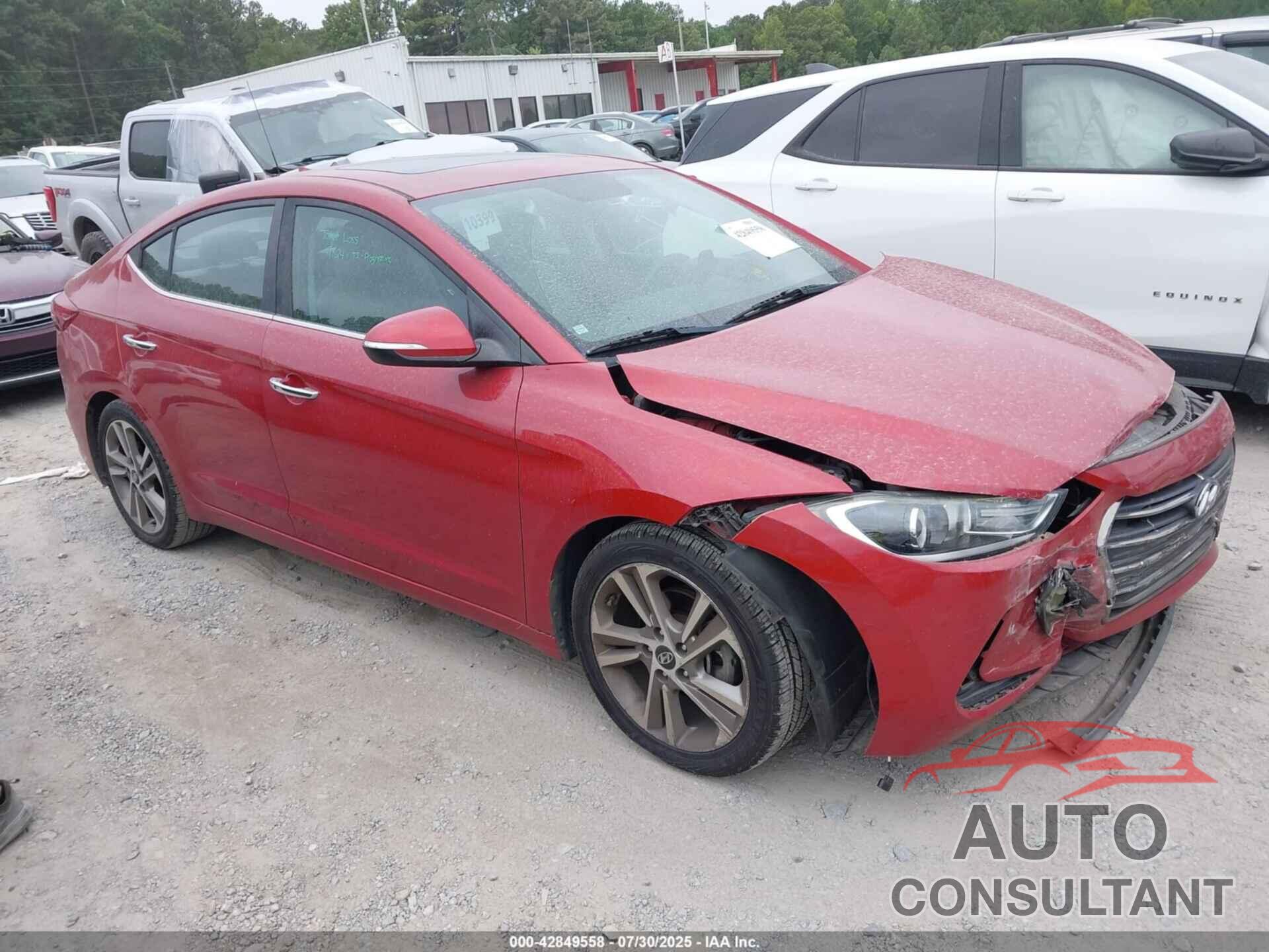 HYUNDAI ELANTRA 2017 - 5NPD84LF1HH209313