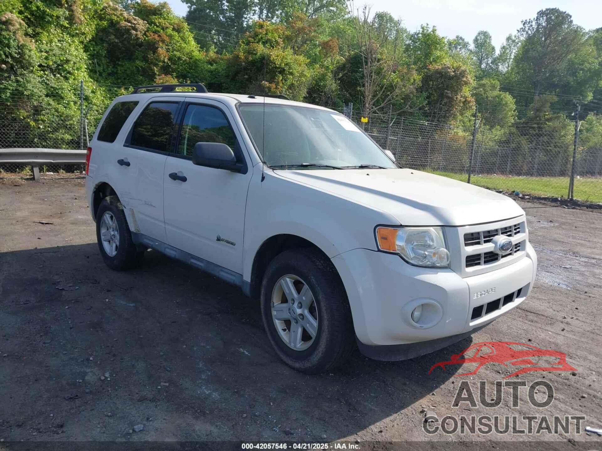 FORD ESCAPE HYBRID 2010 - 1FMCU5K38AKA07737