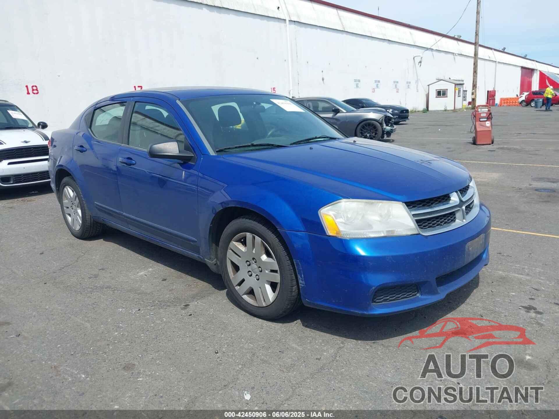 DODGE AVENGER 2012 - 1C3CDZAB0CN209790