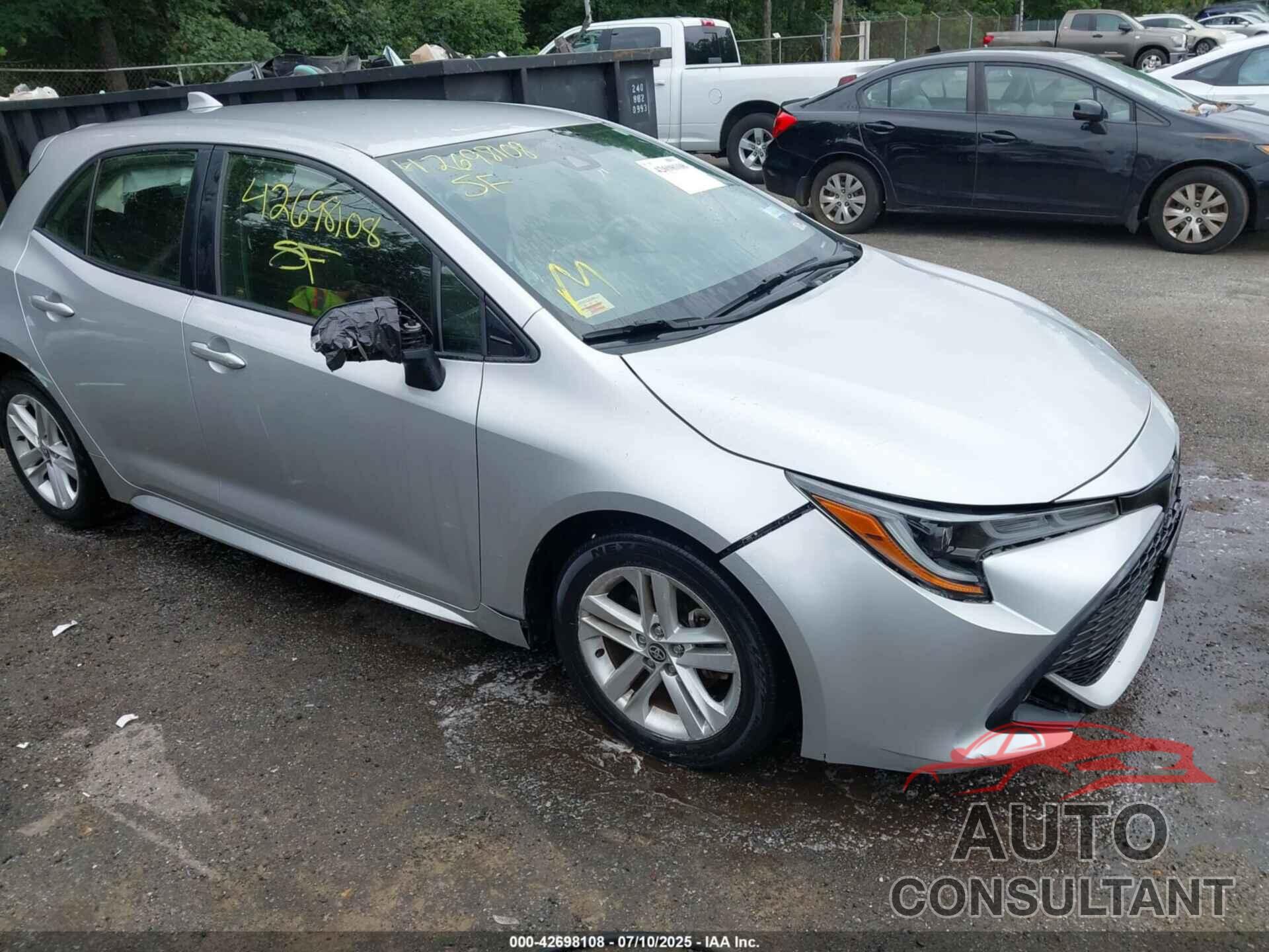 TOYOTA COROLLA 2020 - JTND4RBEXL3096687