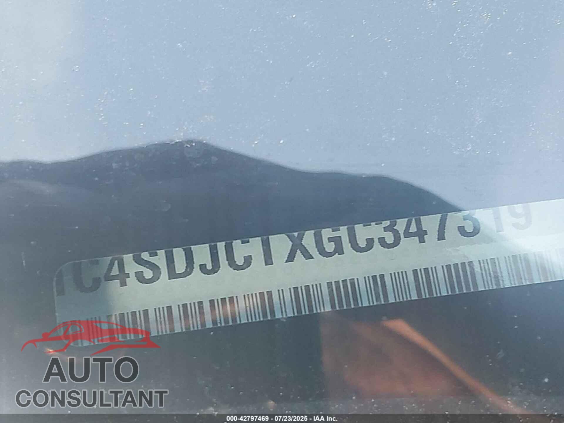 DODGE DURANGO 2016 - 1C4SDJCTXGC347319