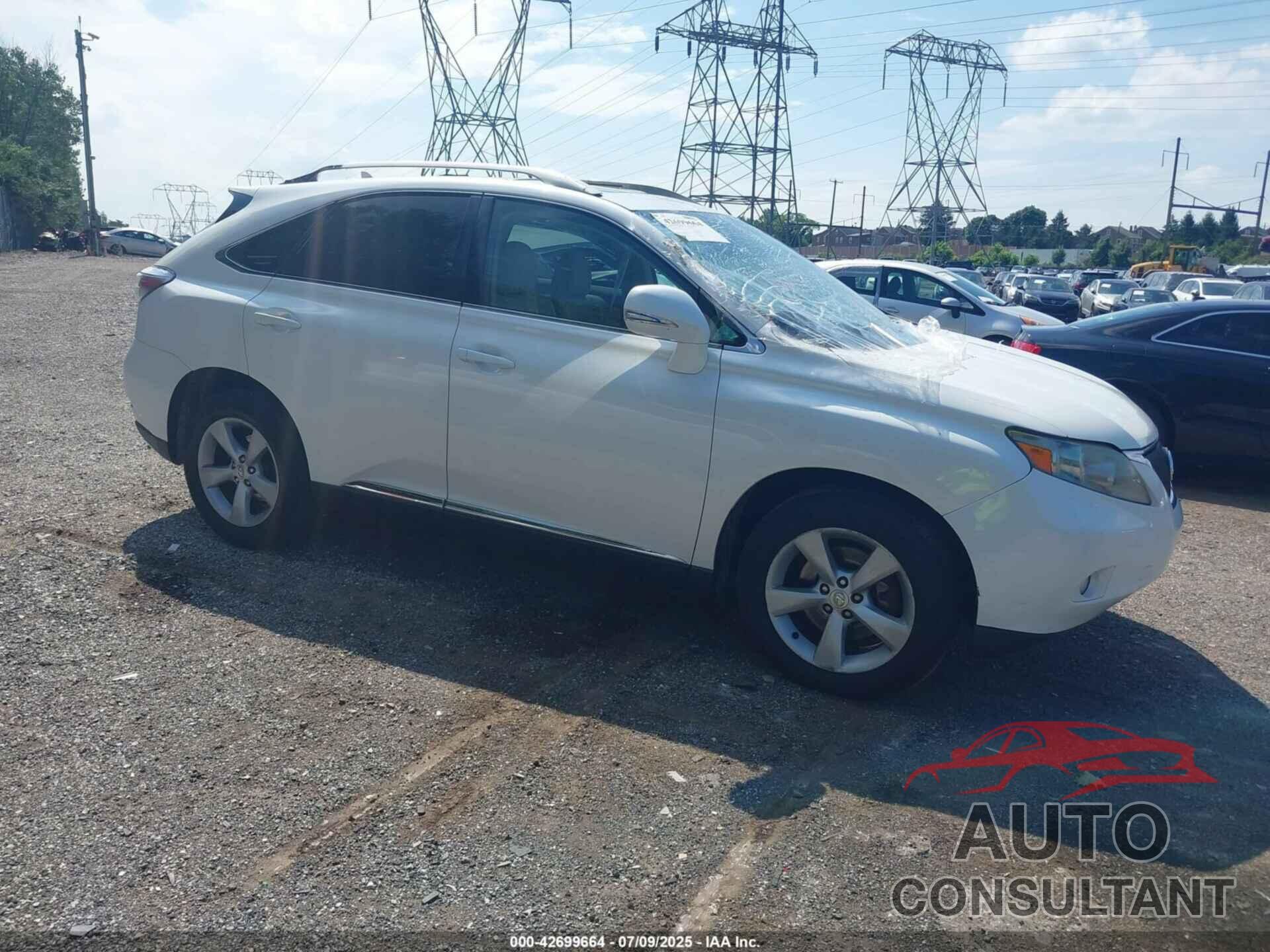 LEXUS RX 350 2011 - 2T2BK1BA8BC120387