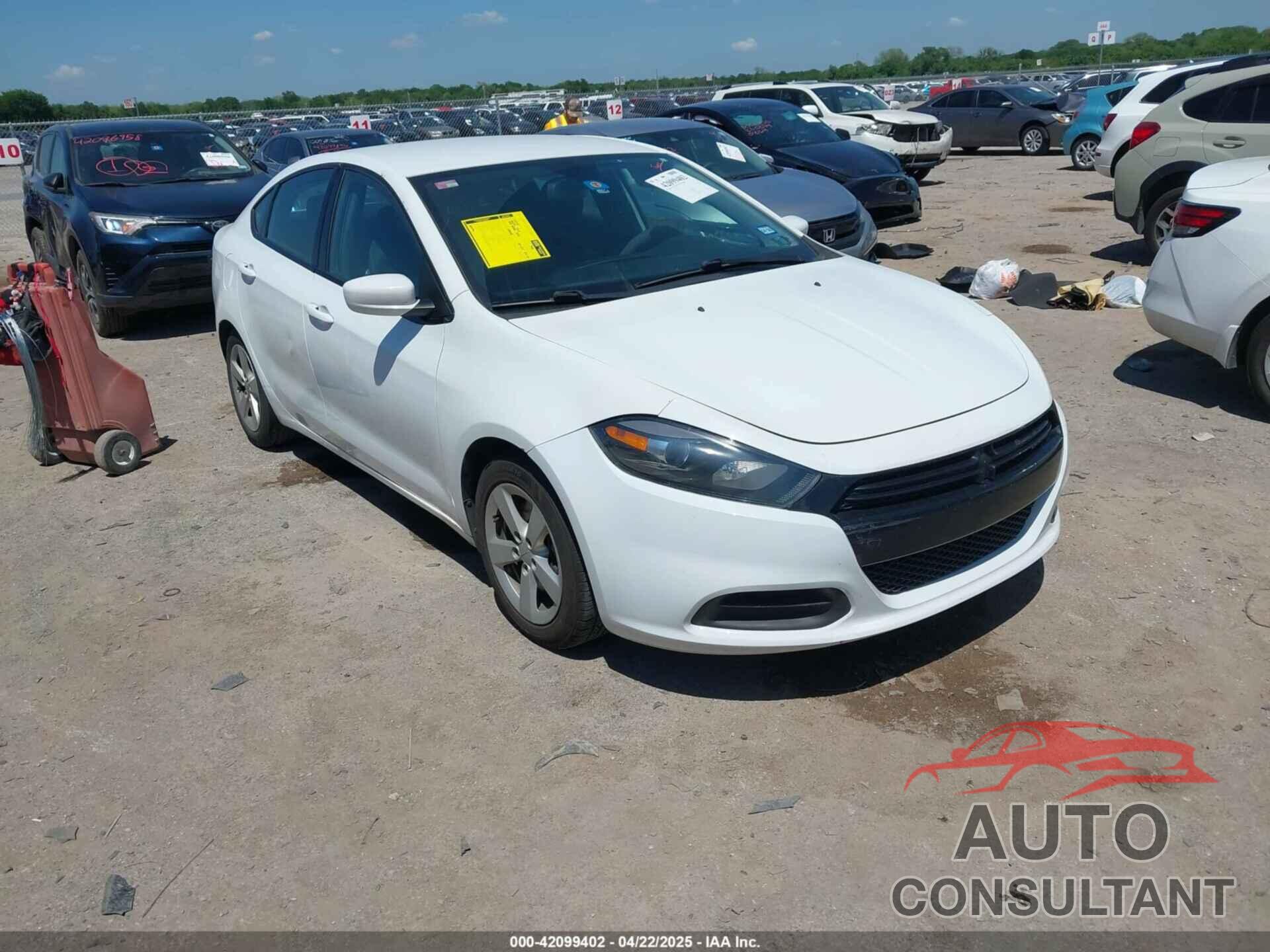 DODGE DART 2015 - 1C3CDFBB4FD152825