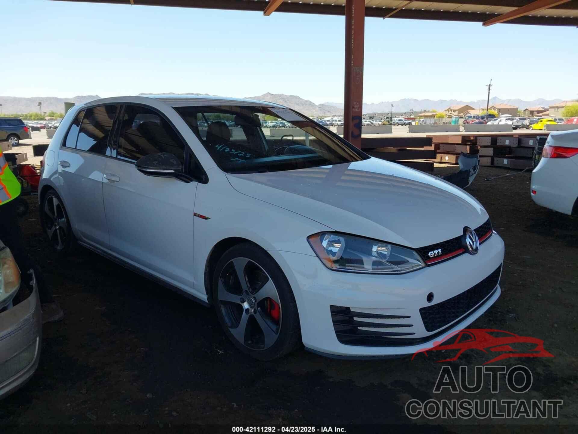 VOLKSWAGEN GOLF GTI 2016 - 3VW5T7AU0GM022205