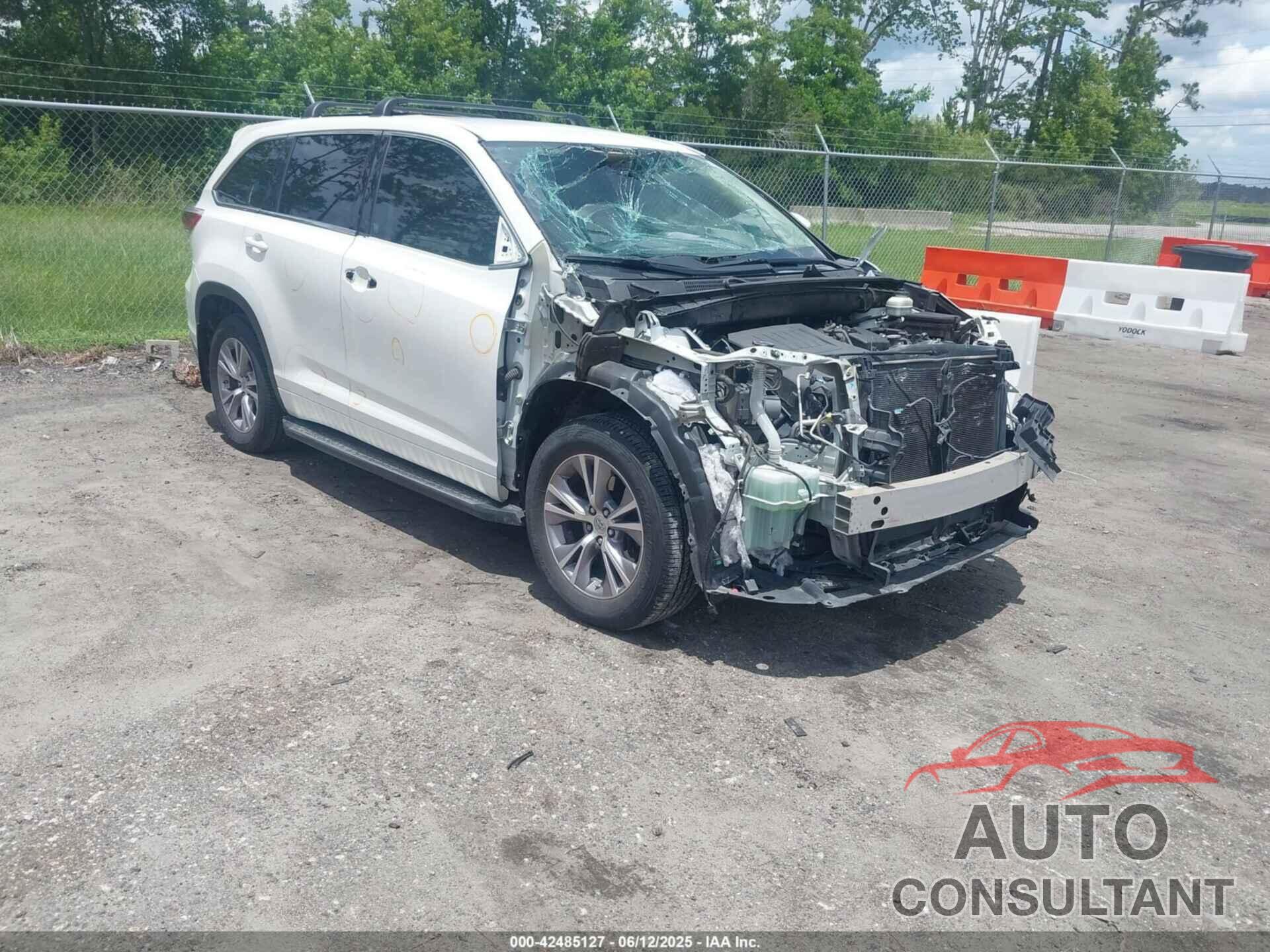 TOYOTA HIGHLANDER 2015 - 5TDZKRFH1FS078571