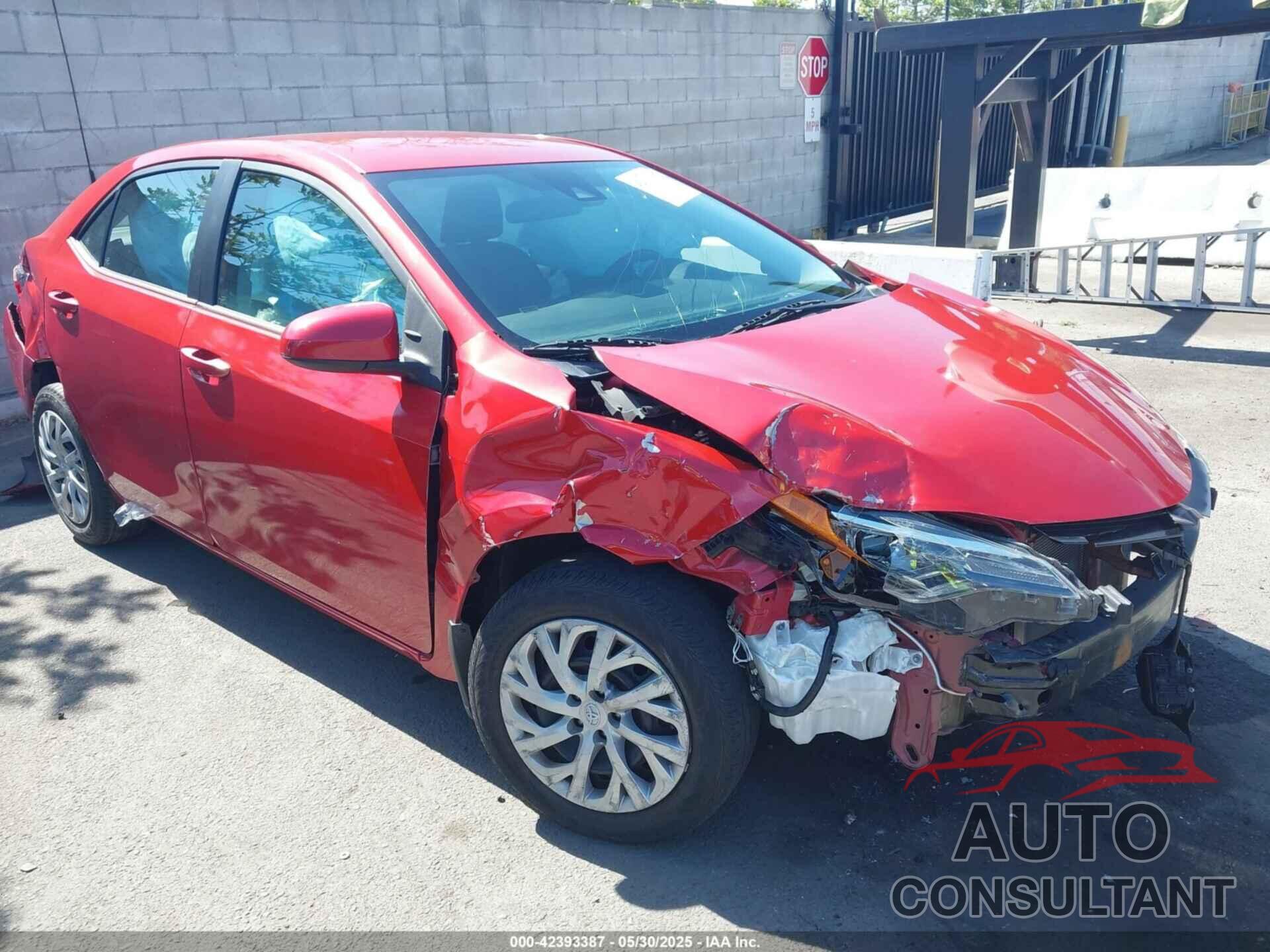 TOYOTA COROLLA 2019 - 5YFBURHE0KP916218