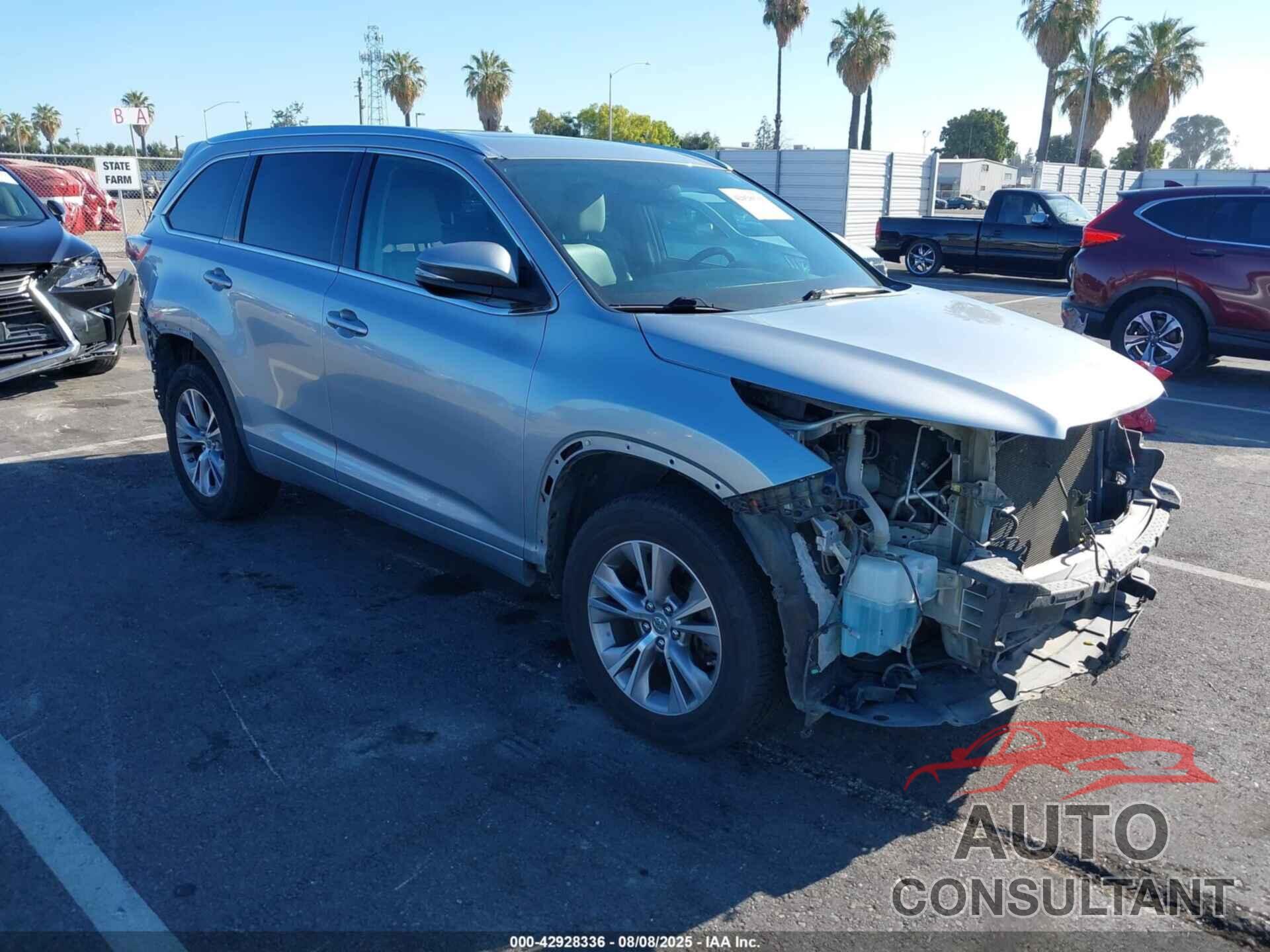 TOYOTA HIGHLANDER 2014 - 5TDKKRFH0ES028096