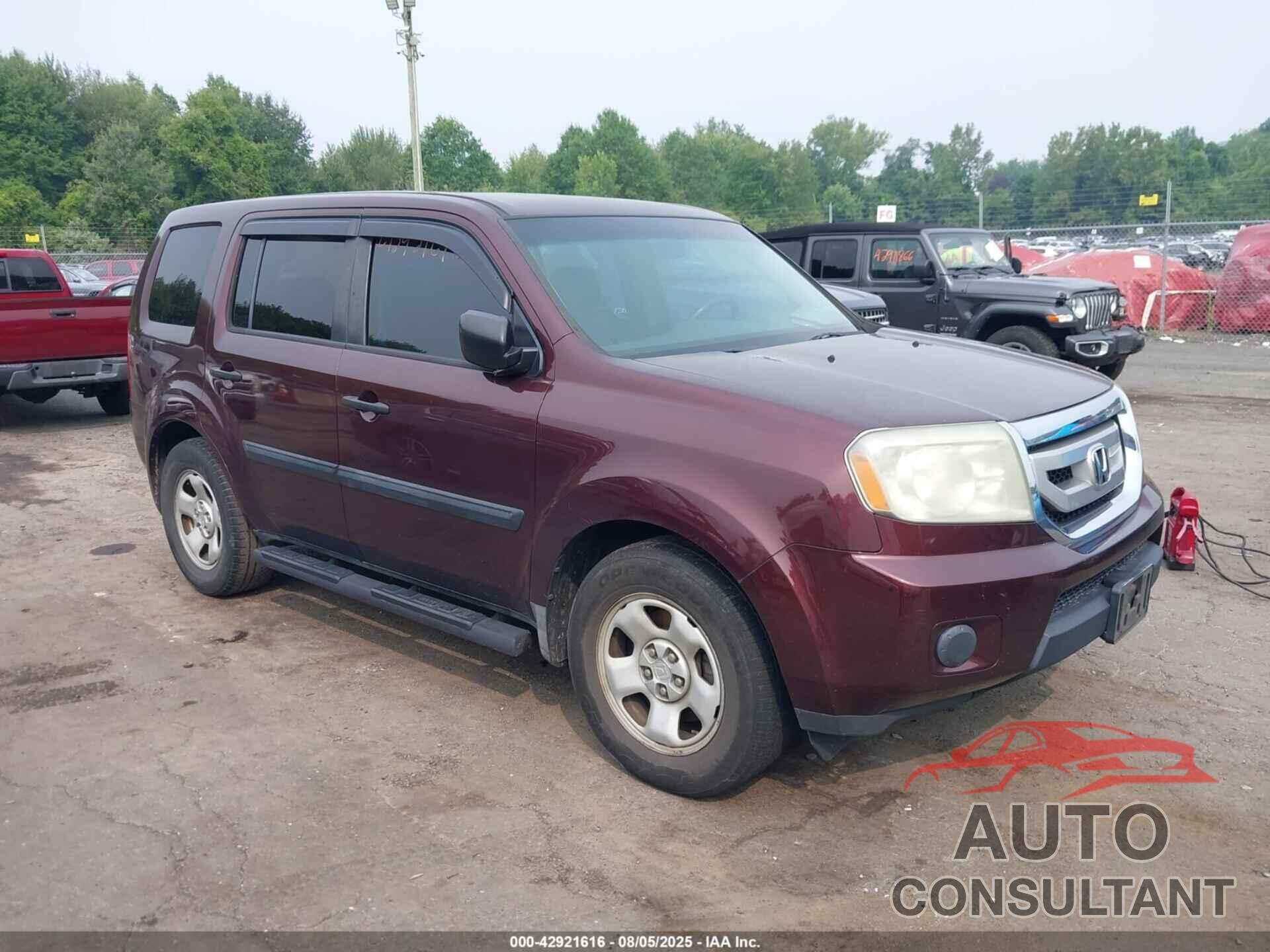 HONDA PILOT 2010 - 5FNYF4H22AB023877