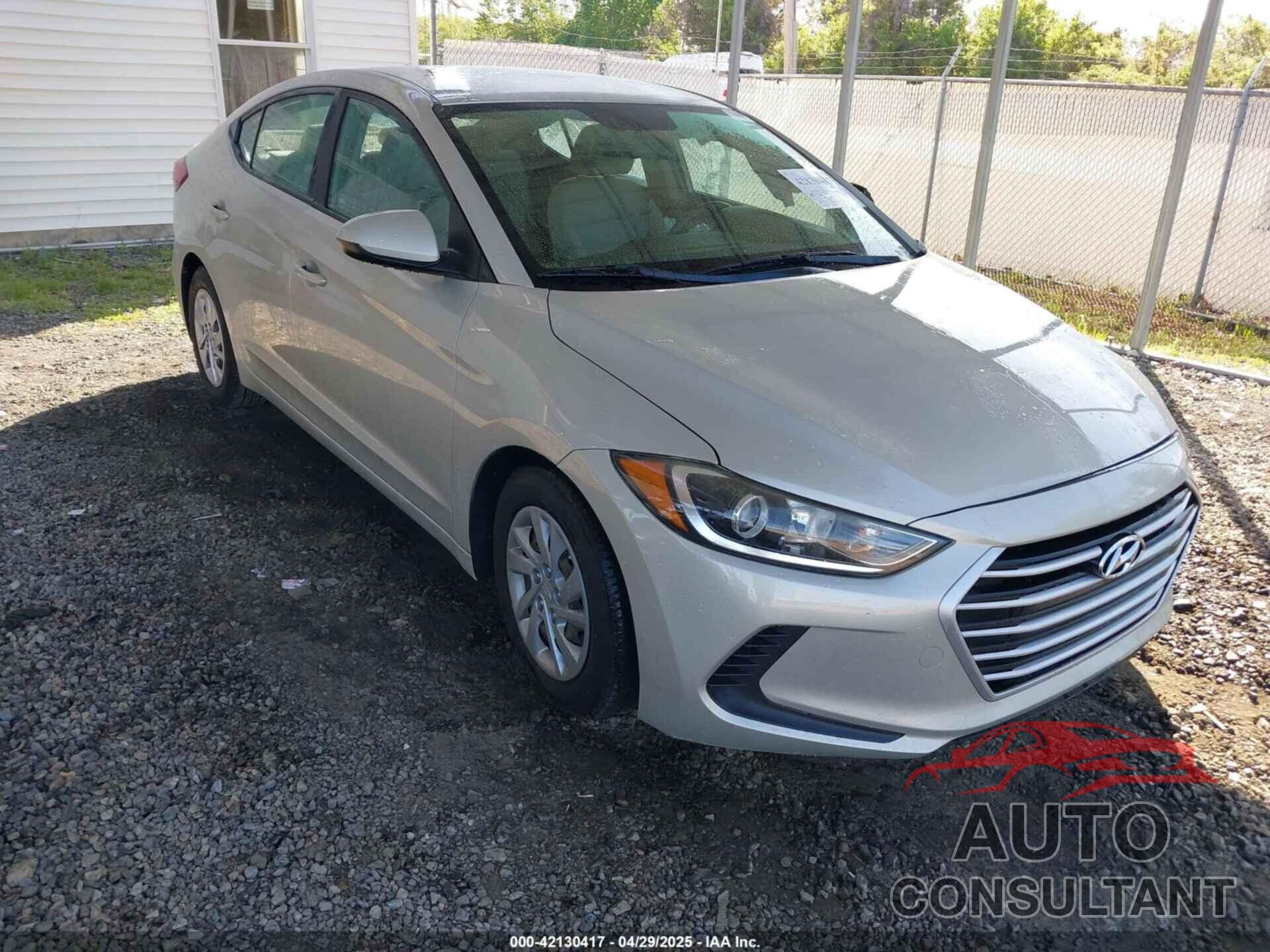 HYUNDAI ELANTRA 2017 - KMHD74LF3HU370007