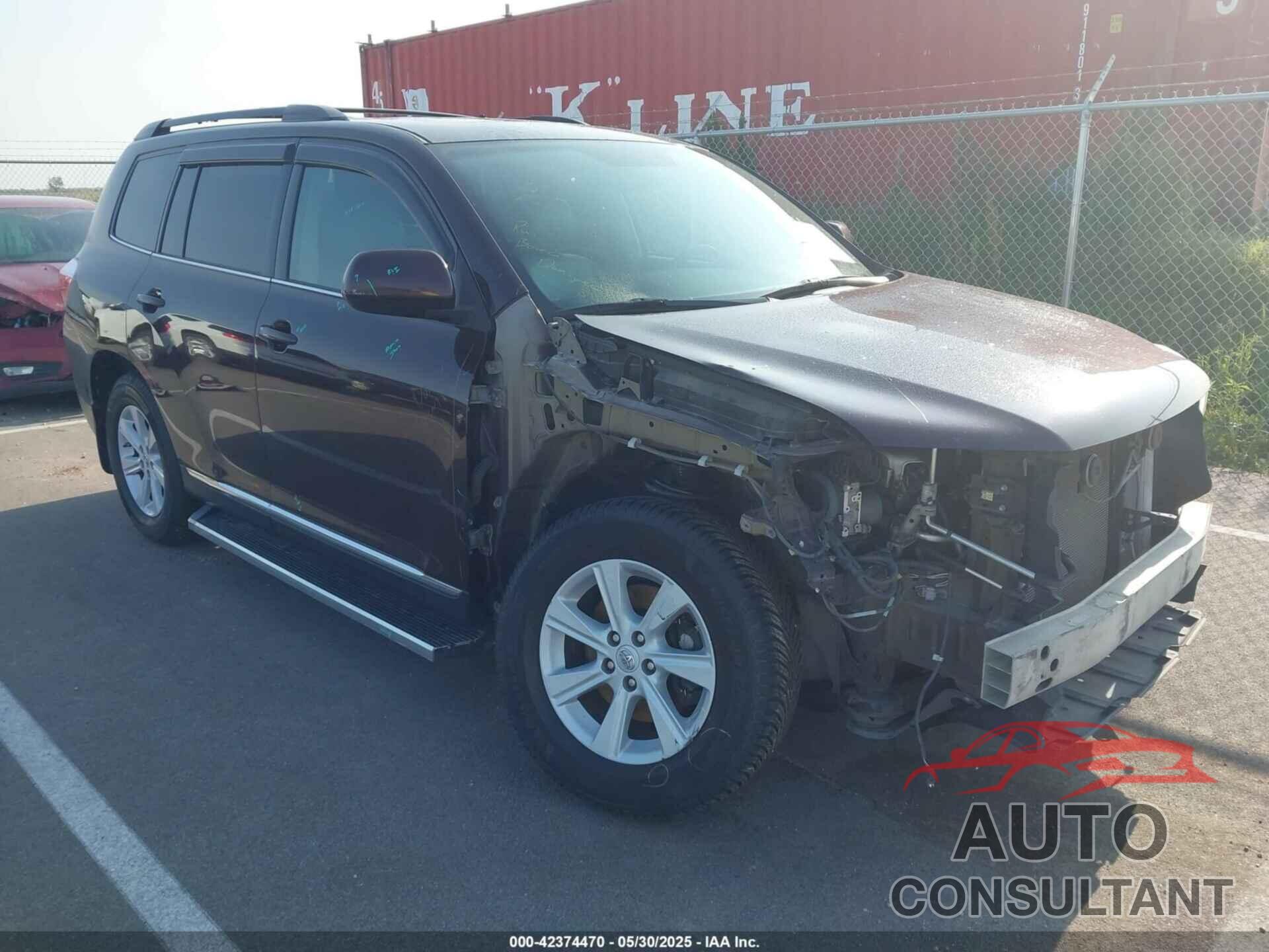 TOYOTA HIGHLANDER 2013 - 5TDBK3EH8DS232741
