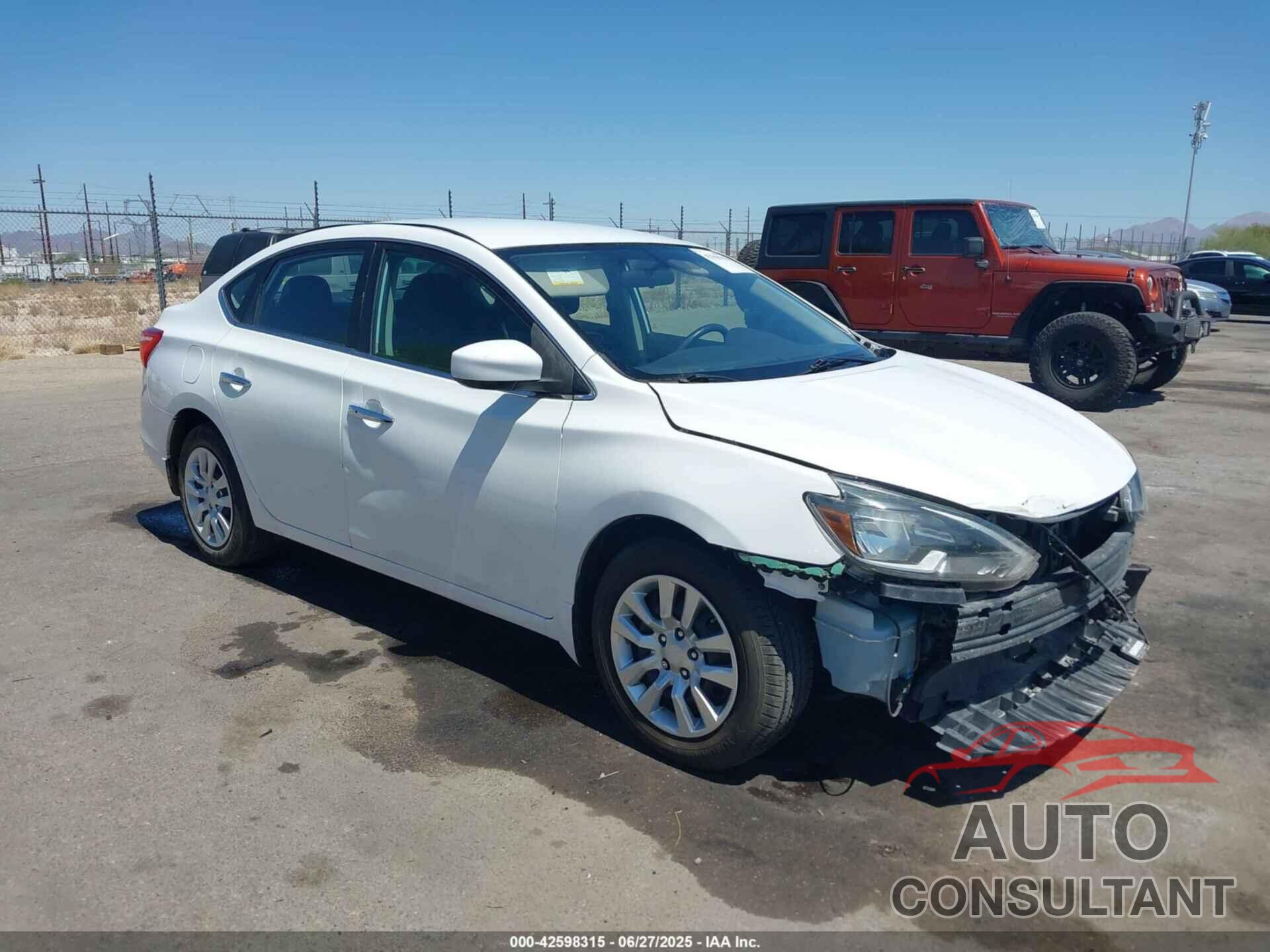 NISSAN SENTRA 2019 - 3N1AB7APXKY440029