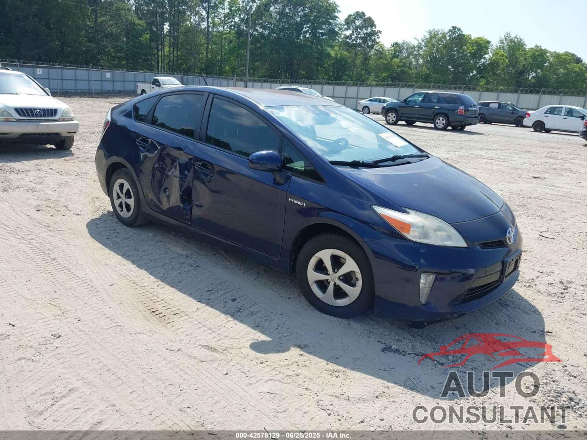 TOYOTA PRIUS 2013 - JTDKN3DUXD0343476