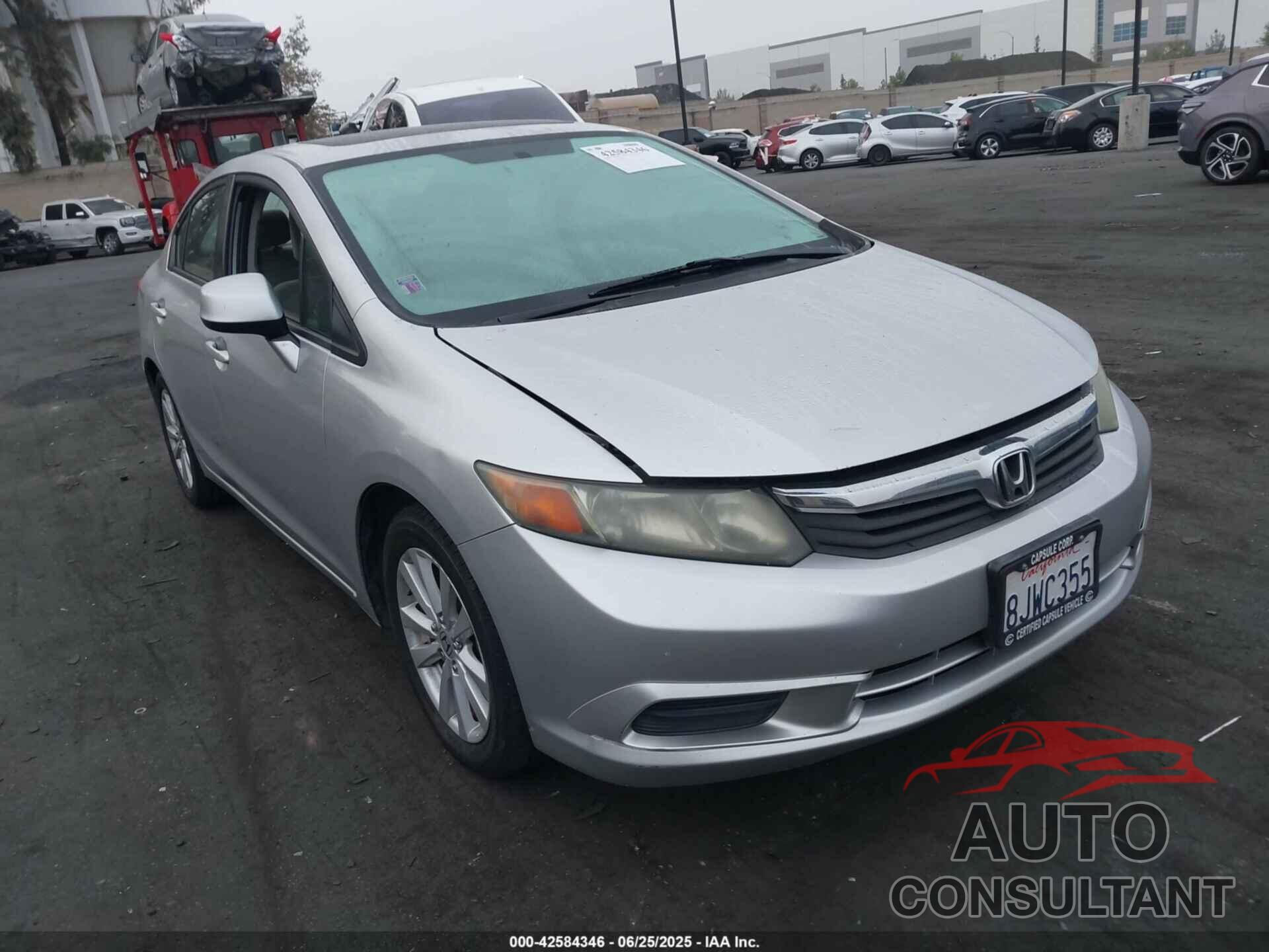 HONDA CIVIC 2012 - 2HGFB2F86CH309700