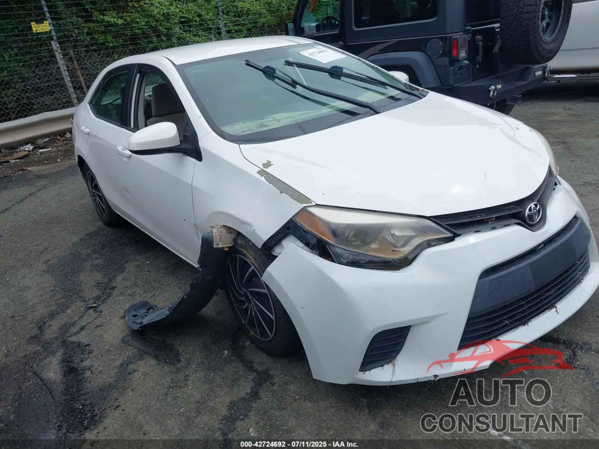 TOYOTA COROLLA 2014 - 5YFBURHE4EP029323