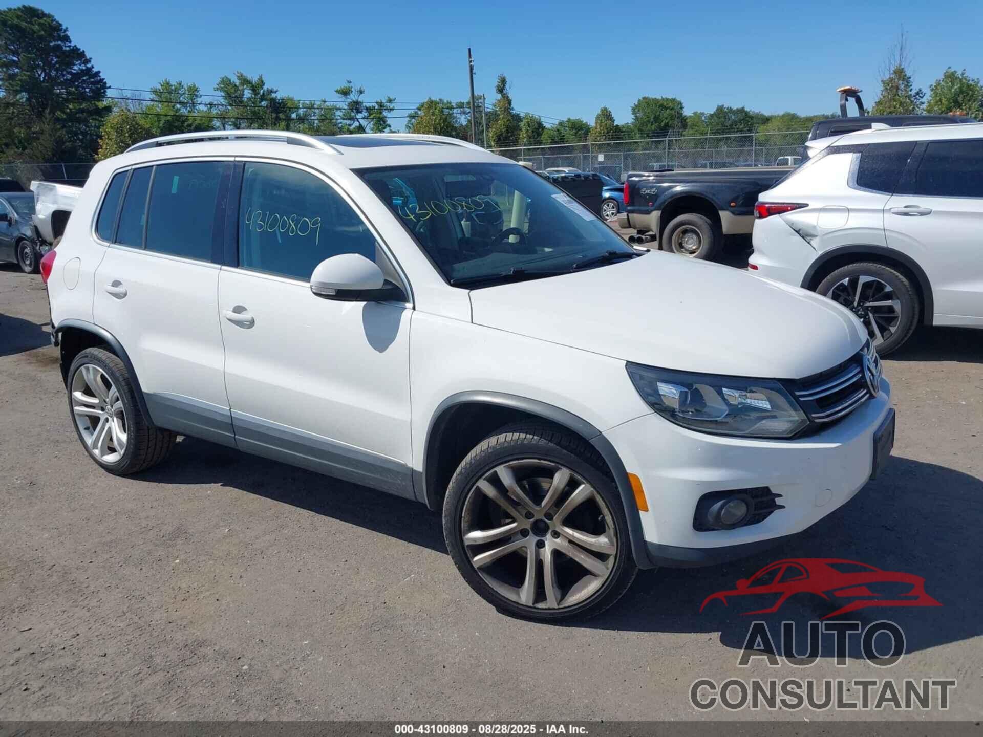 VOLKSWAGEN TIGUAN 2013 - WVGBV3AX2DW611914