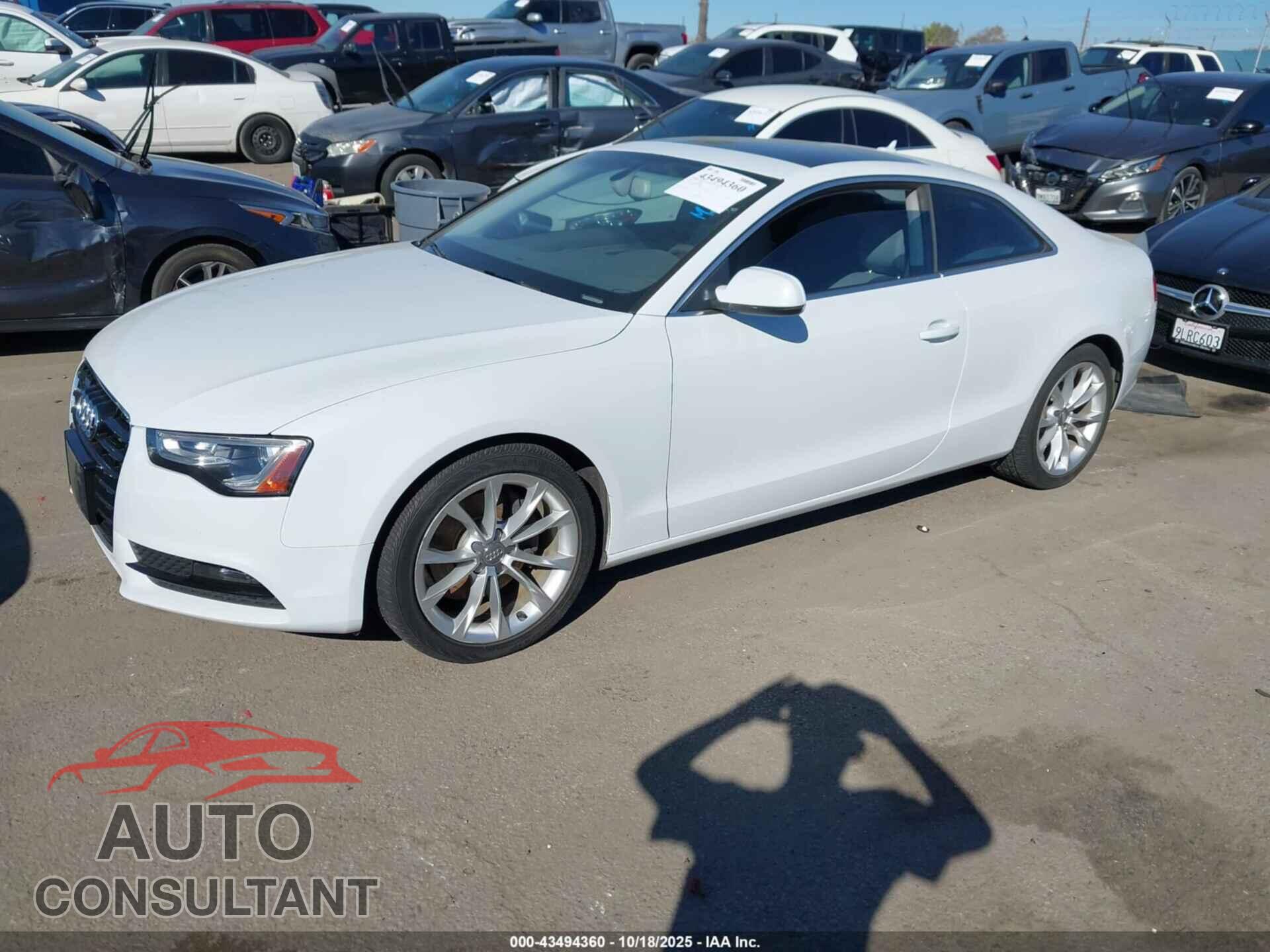 AUDI A5 2013 - WAULFAFR3DA047642