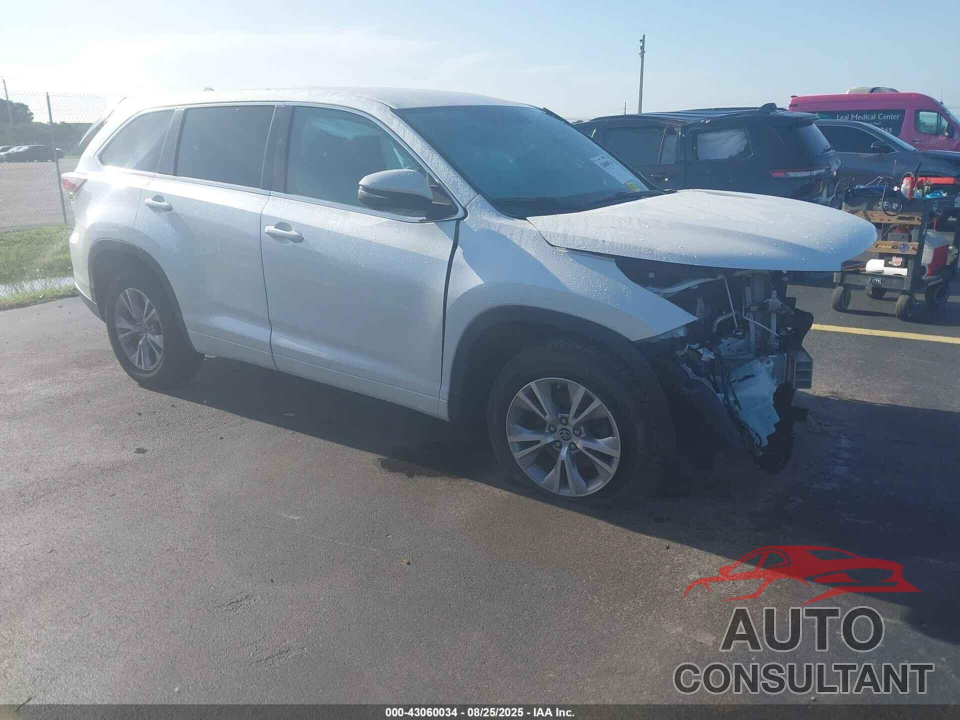 TOYOTA HIGHLANDER 2016 - 5TDZKRFH9GS121703