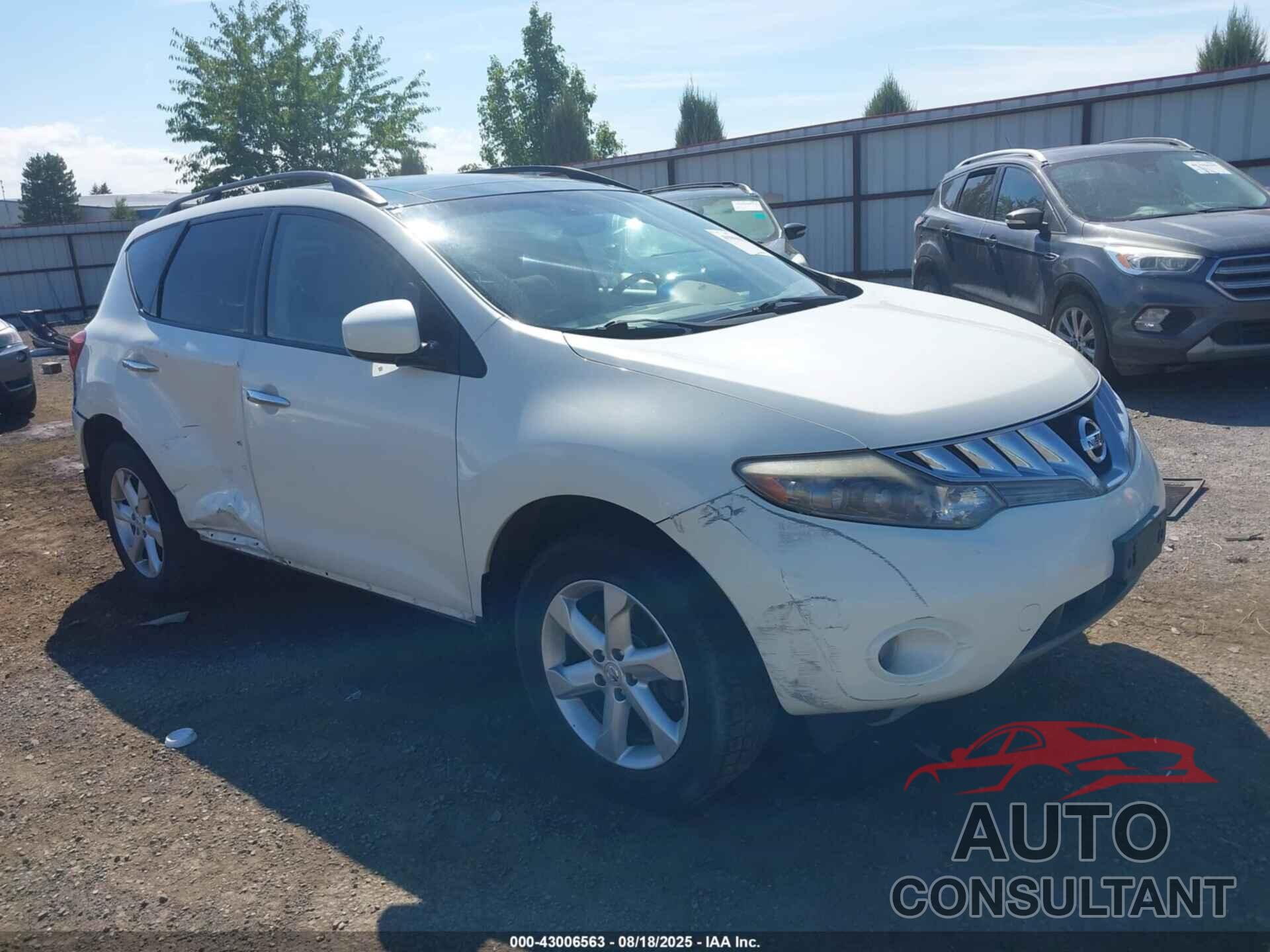 NISSAN MURANO 2009 - JN8AZ18W79W106484