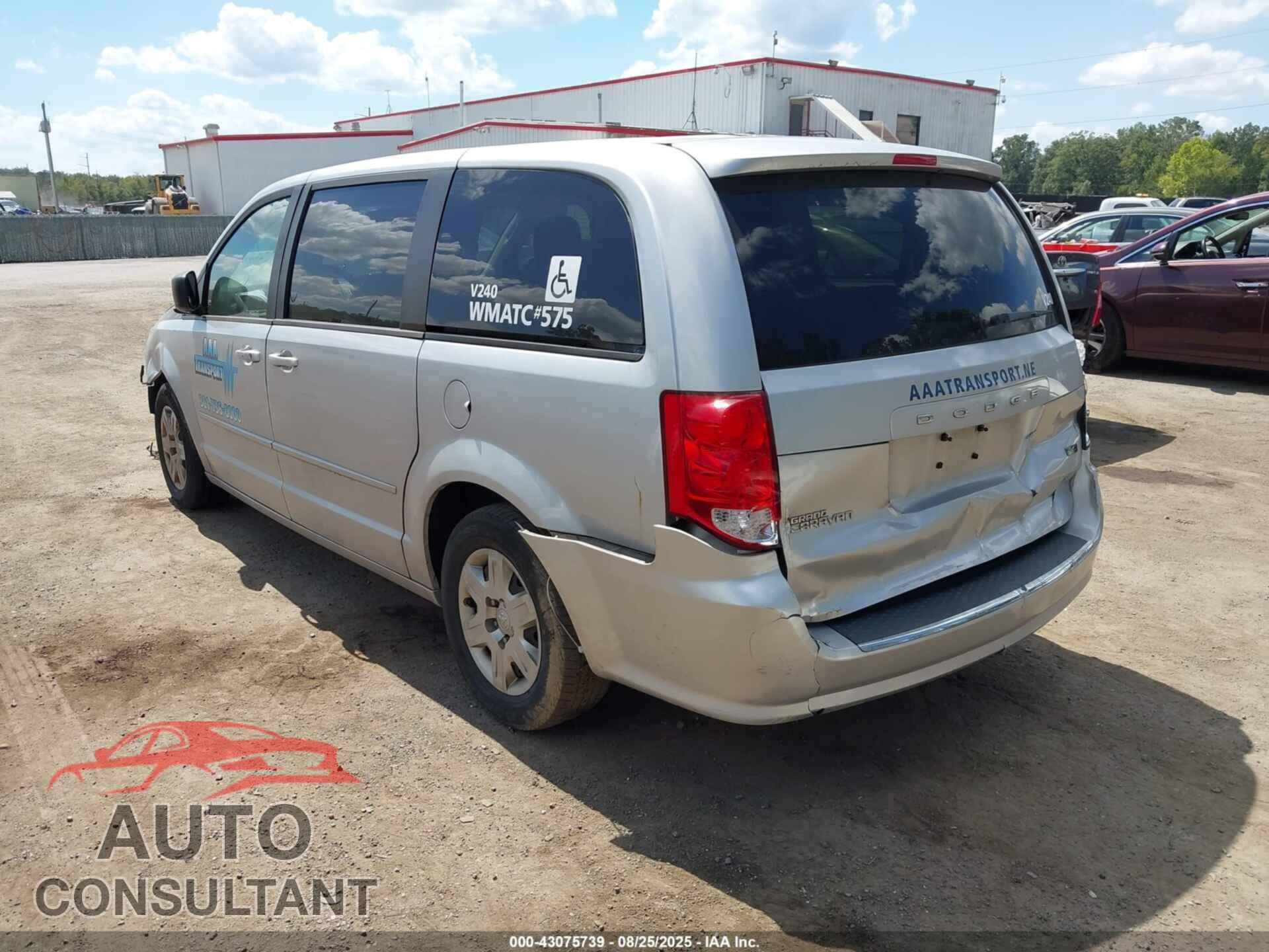 DODGE GRAND CARAVAN 2012 - 2C4RDGBG2CR240868