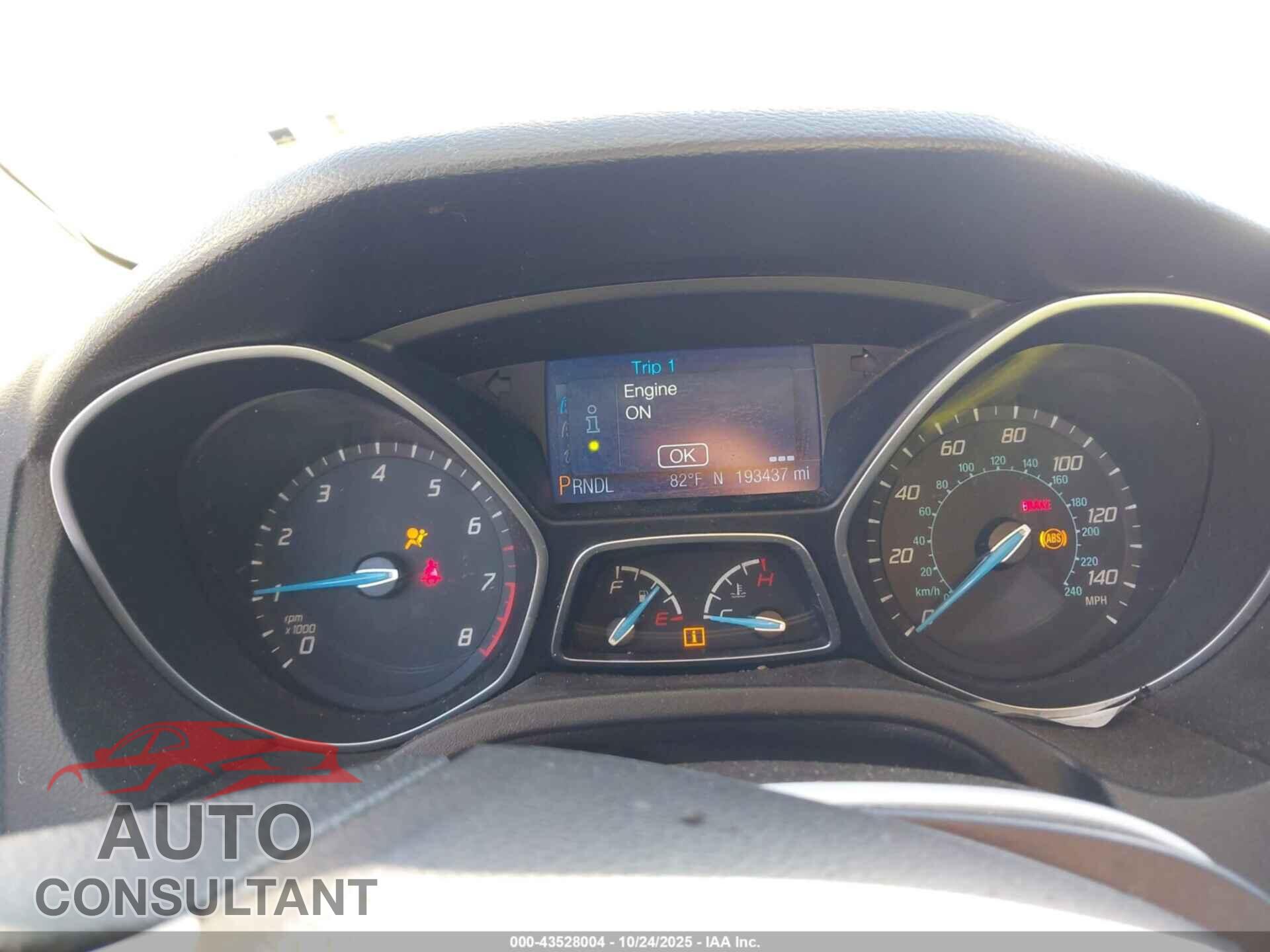 FORD FOCUS 2013 - 1FADP3F29DL337641