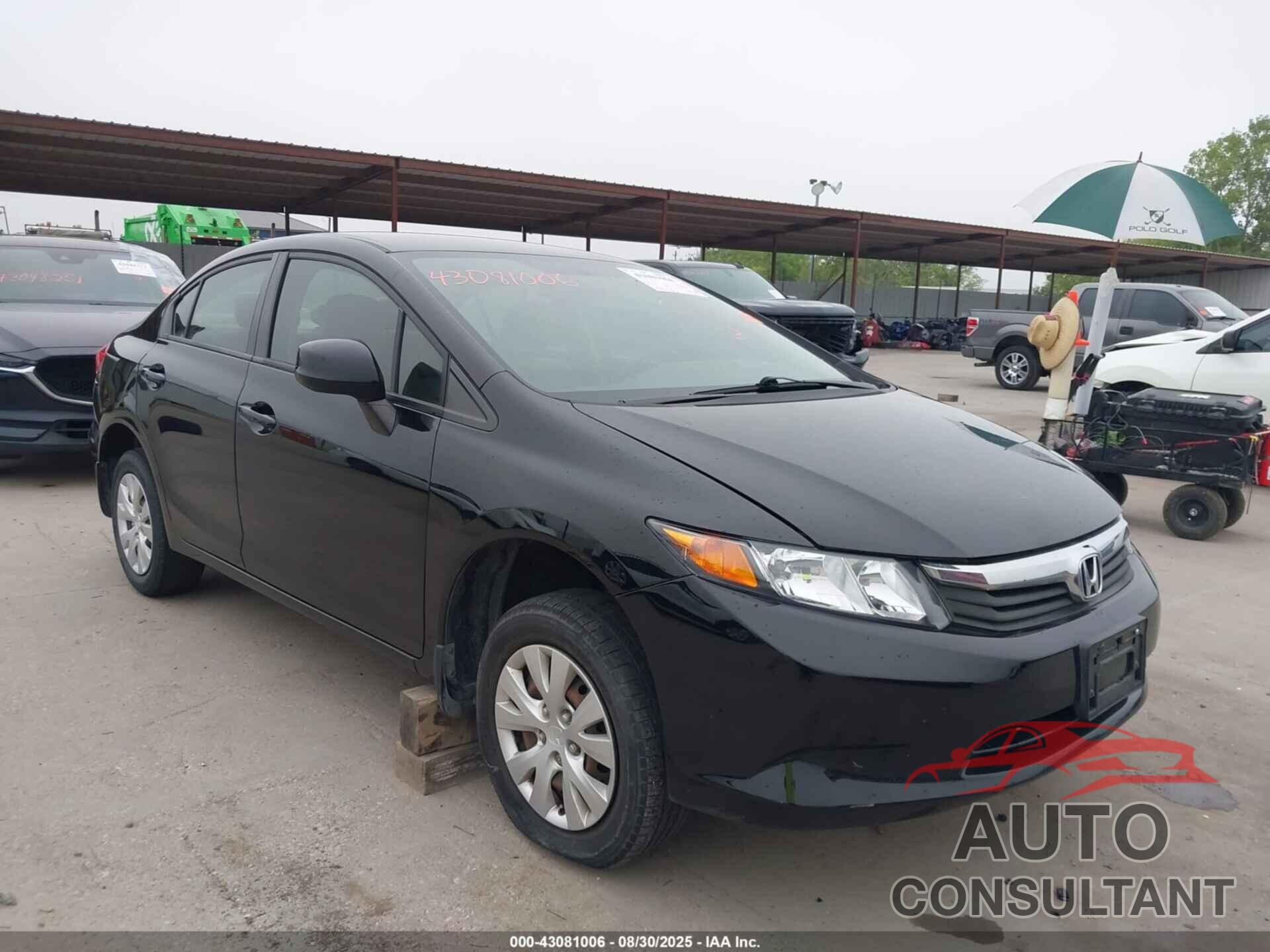 HONDA CIVIC 2012 - 19XFB2F54CE079011