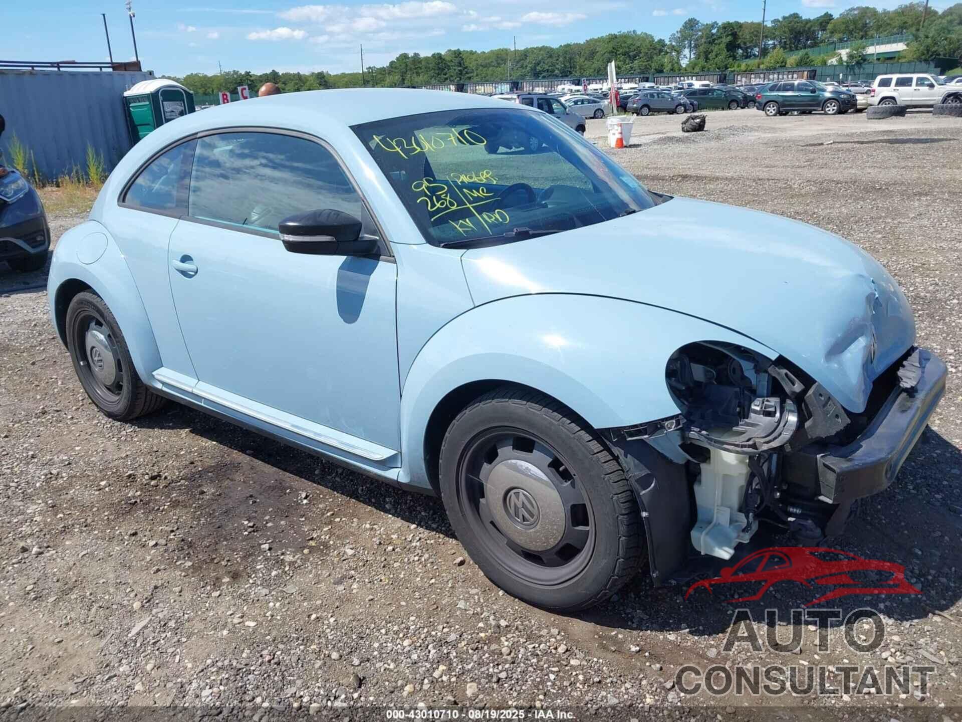 VOLKSWAGEN BEETLE 2012 - 3VWJP7AT4CM637859