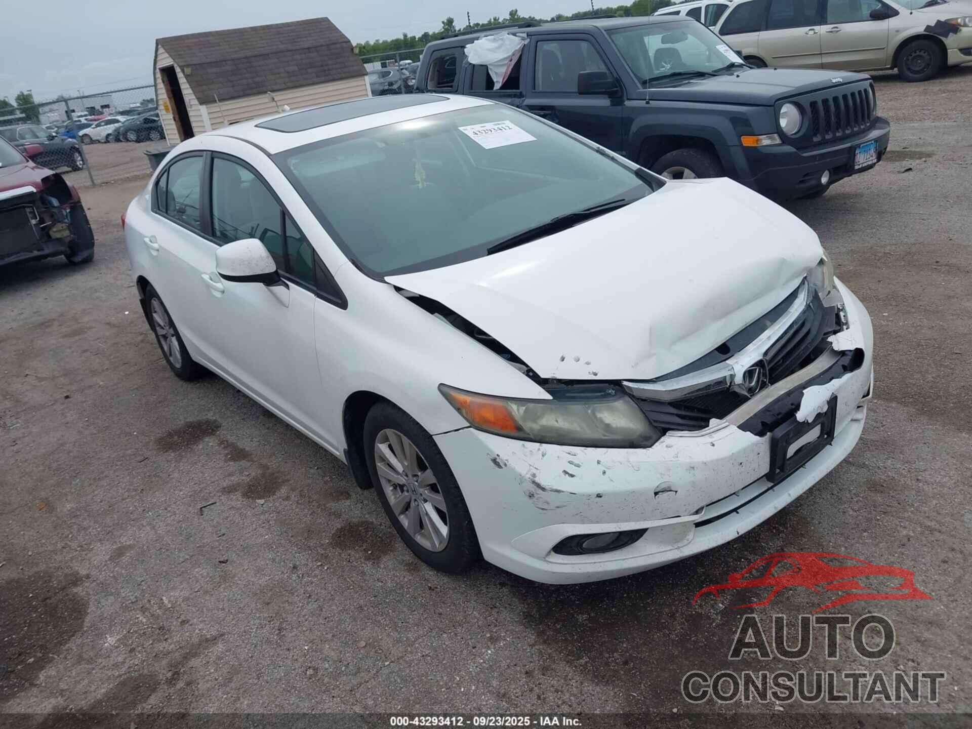 HONDA CIVIC 2012 - 19XFB2F84CE109134