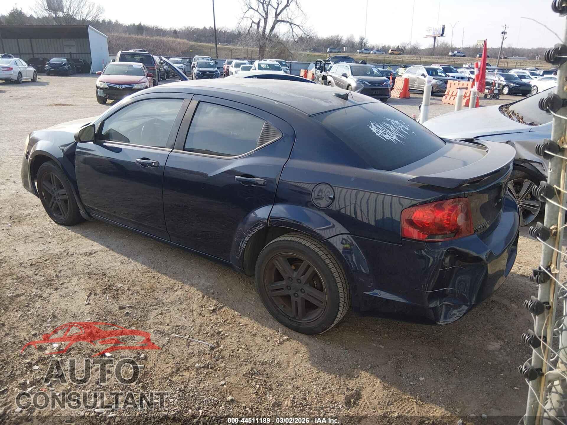 DODGE AVENGER 2013 - 1C3CDZAG4DN582246