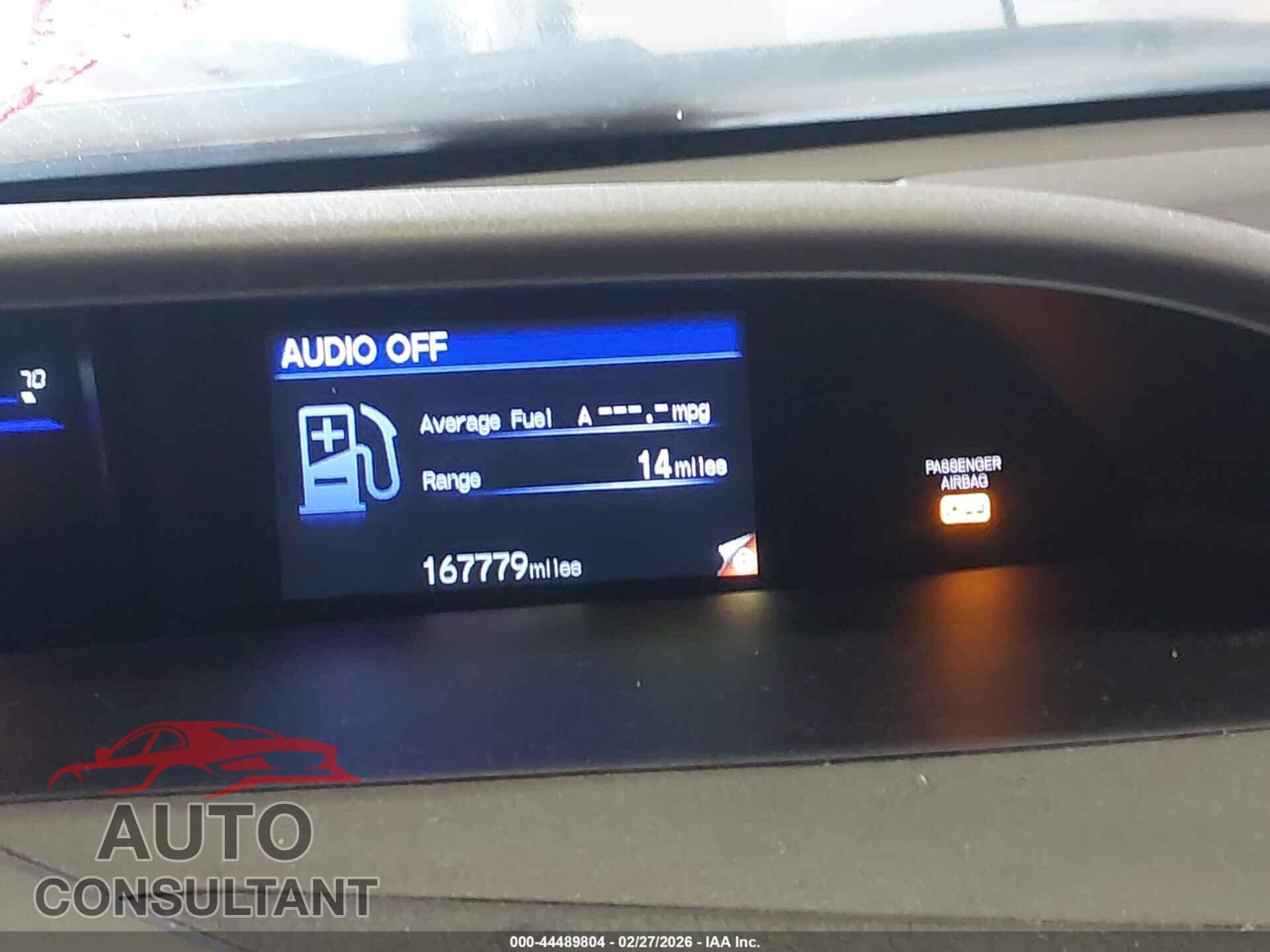 HONDA CIVIC 2012 - 19XFB2F58CE106145