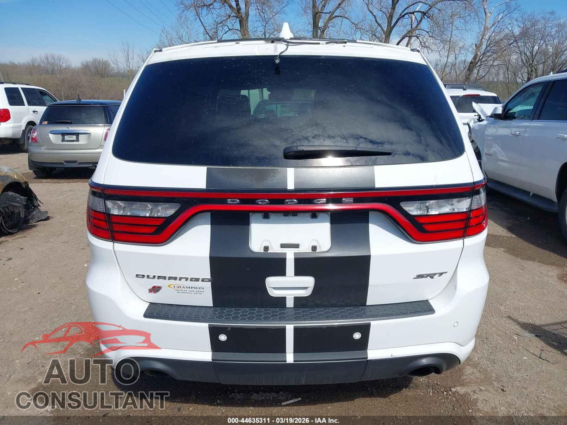 DODGE DURANGO 2018 - 1C4SDJGJ2JC201738