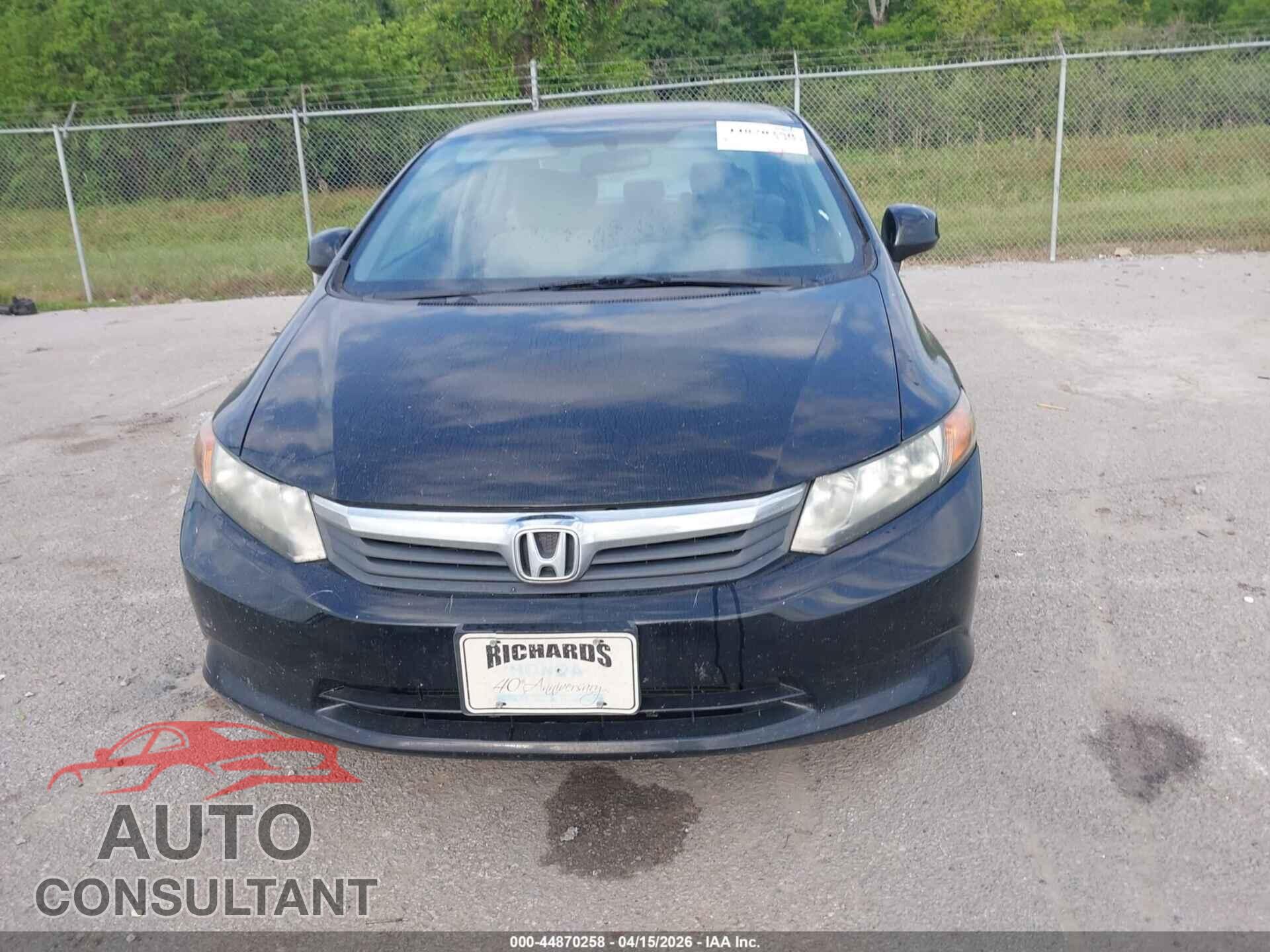 HONDA CIVIC 2012 - 2HGFB2F55CH310830