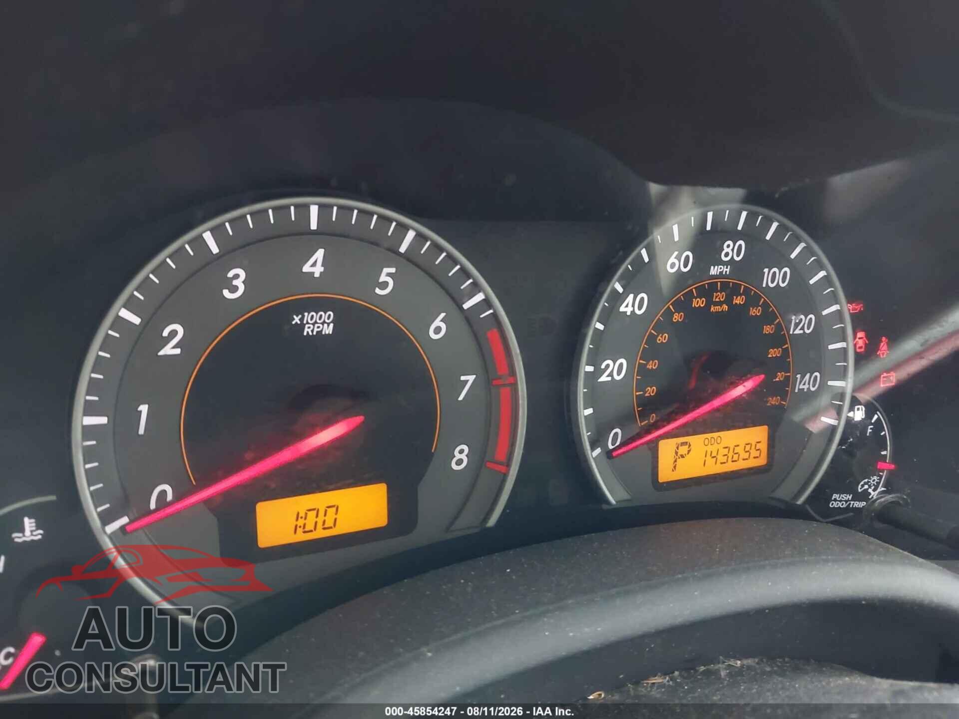 TOYOTA COROLLA 2010 - 2T1BU4EE3AC237016