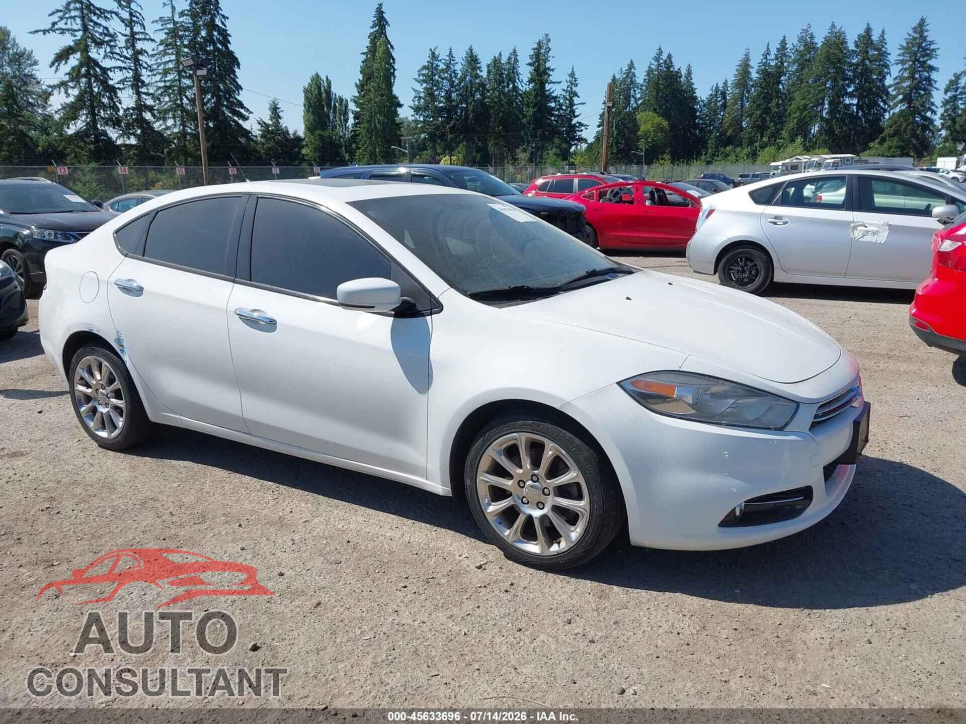 DODGE DART 2013 - 1C3CDFCA9DD204548