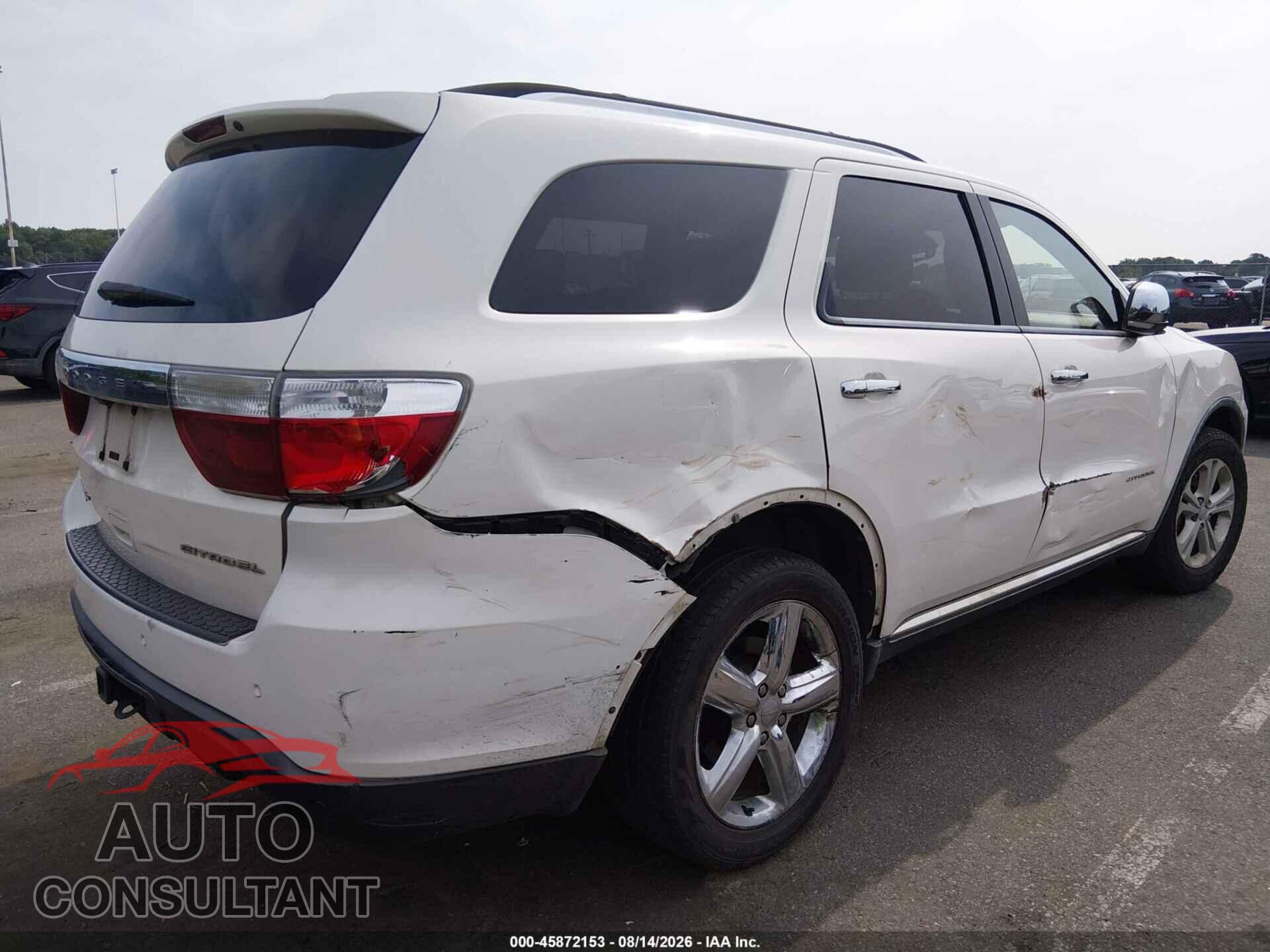 DODGE DURANGO 2012 - 1C4RDJEG1CC188327