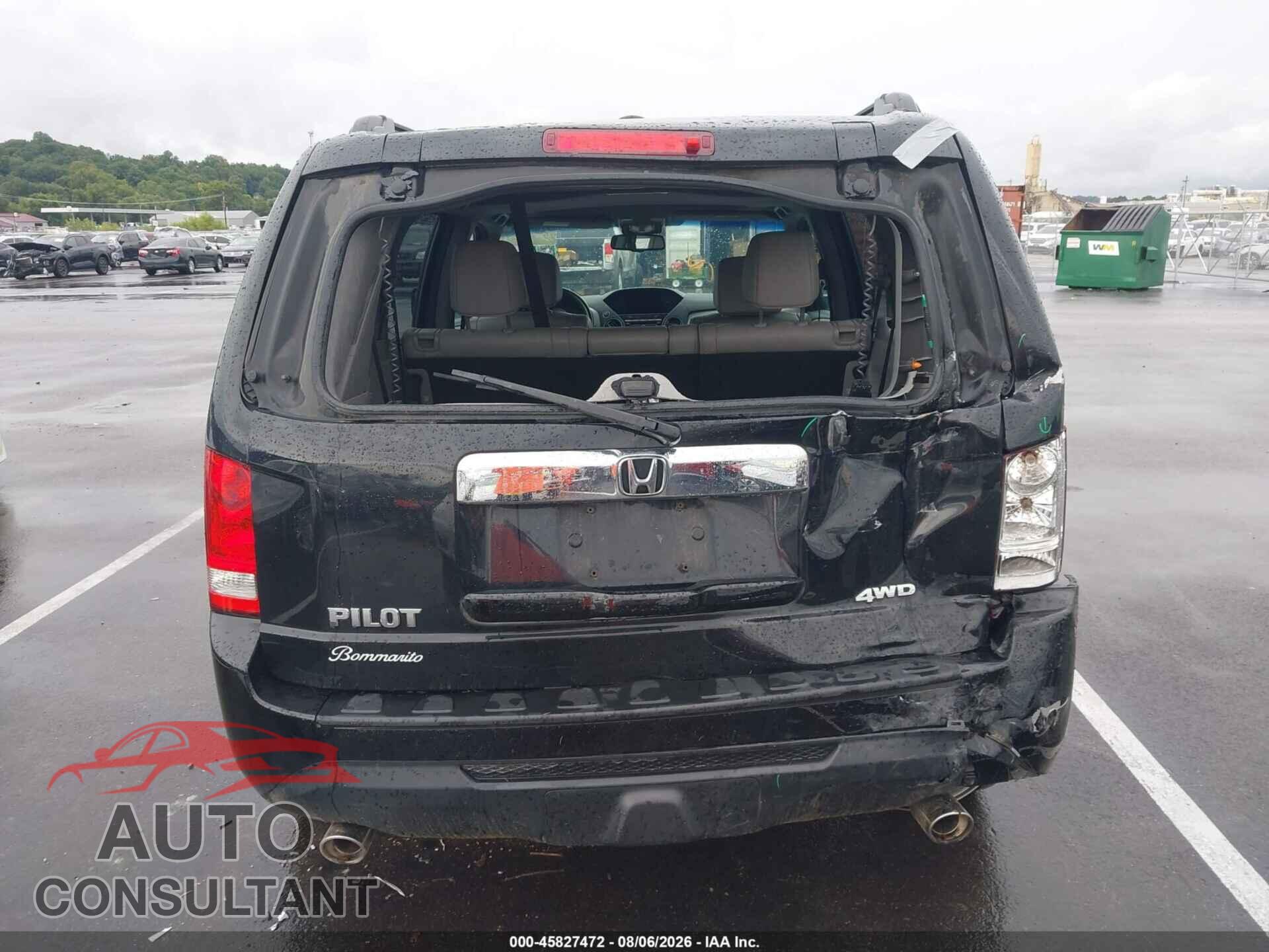 HONDA PILOT 2012 - 5FNYF4H53CB083244