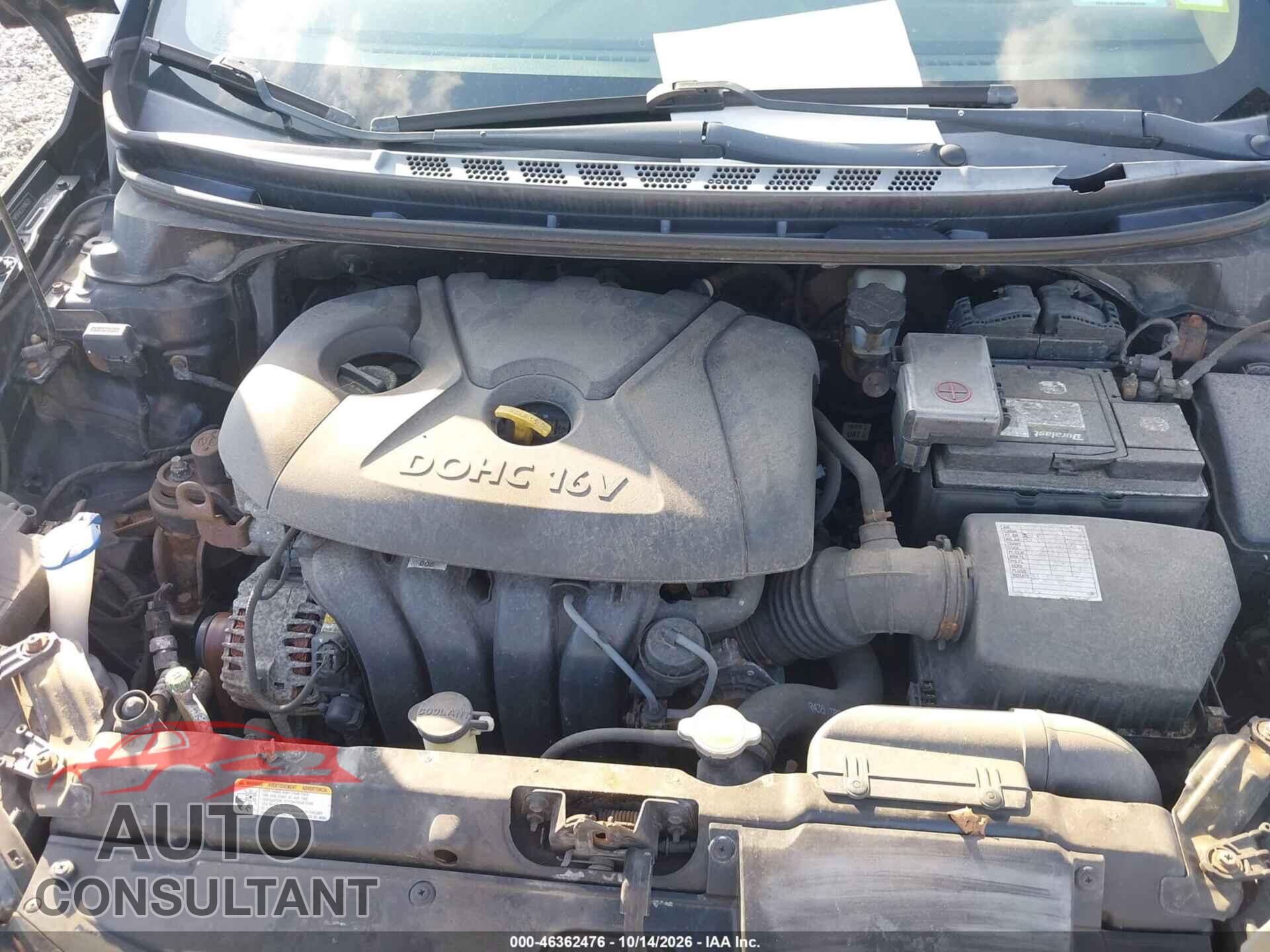 HYUNDAI ELANTRA 2012 - 5NPDH4AE2CH096233