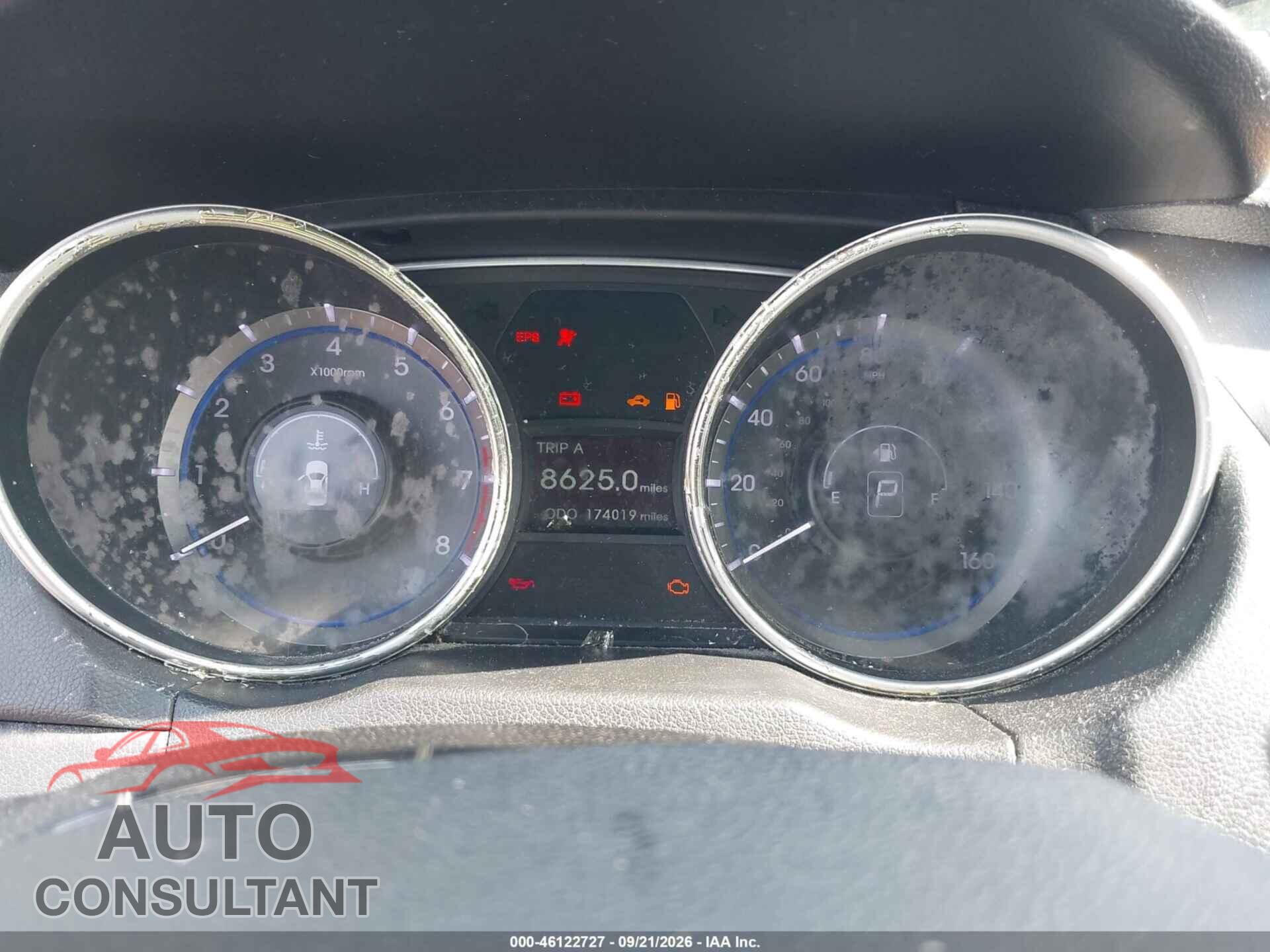 HYUNDAI SONATA 2012 - 5NPEC4AB3CH400596
