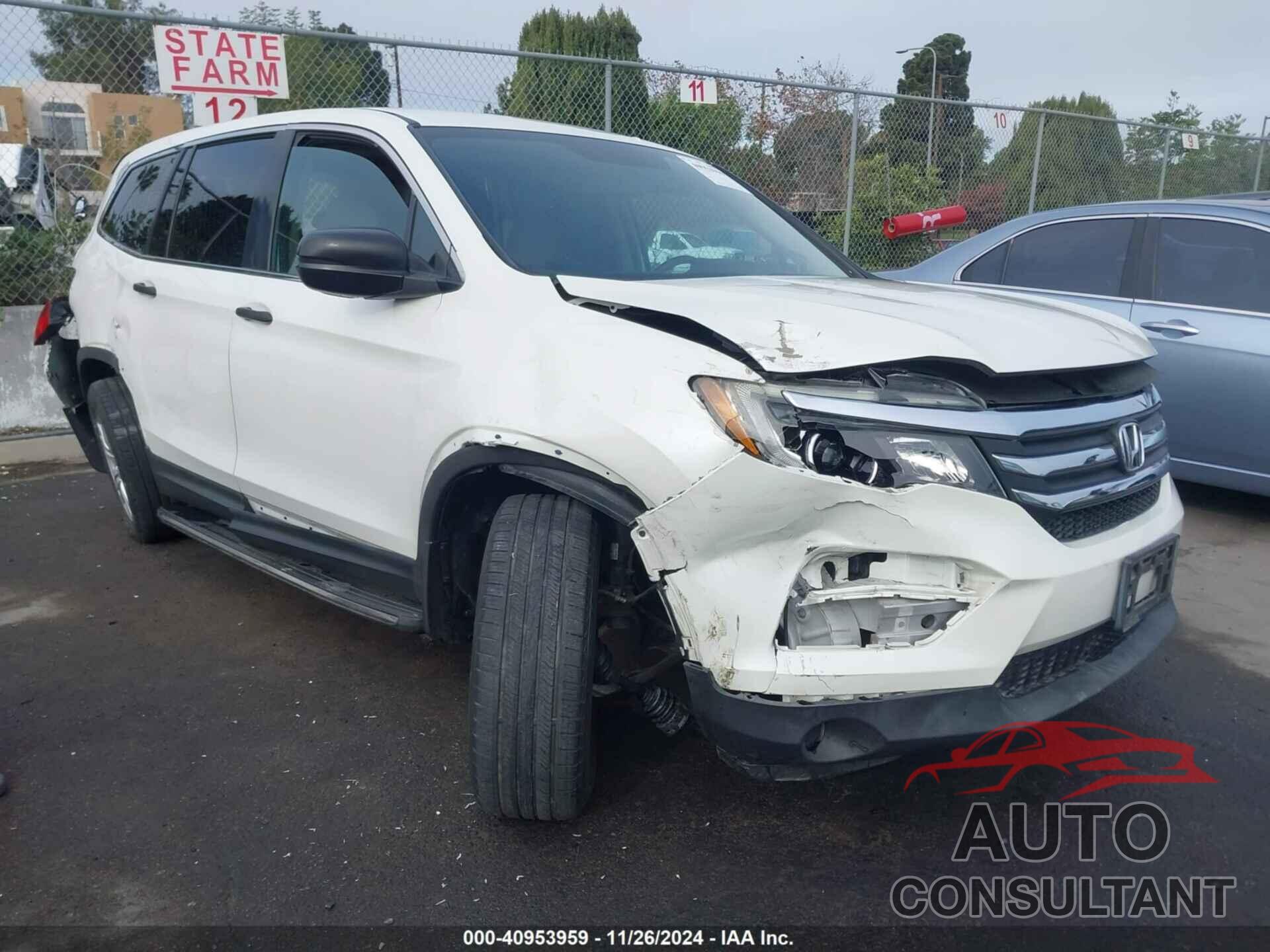 HONDA PILOT 2016 - 5FNYF5H13GB002767